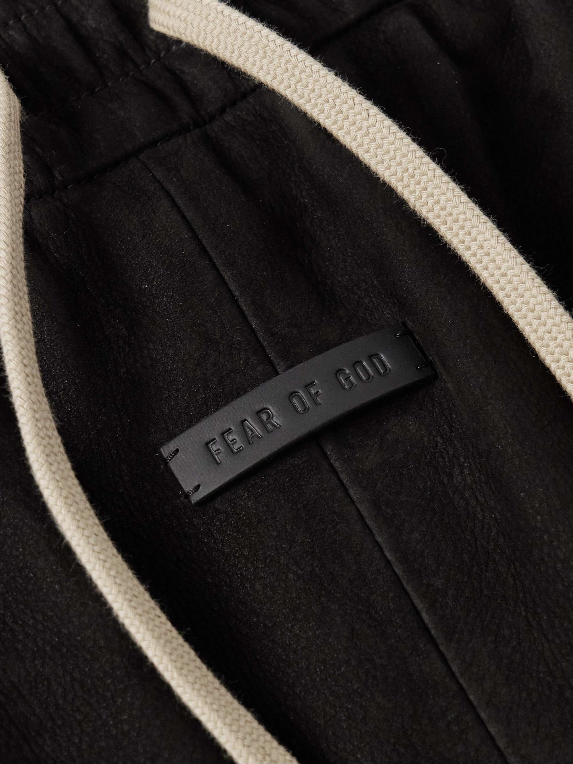 Forum Tapered Full-Grain Nubuck Drawstring Trousers view