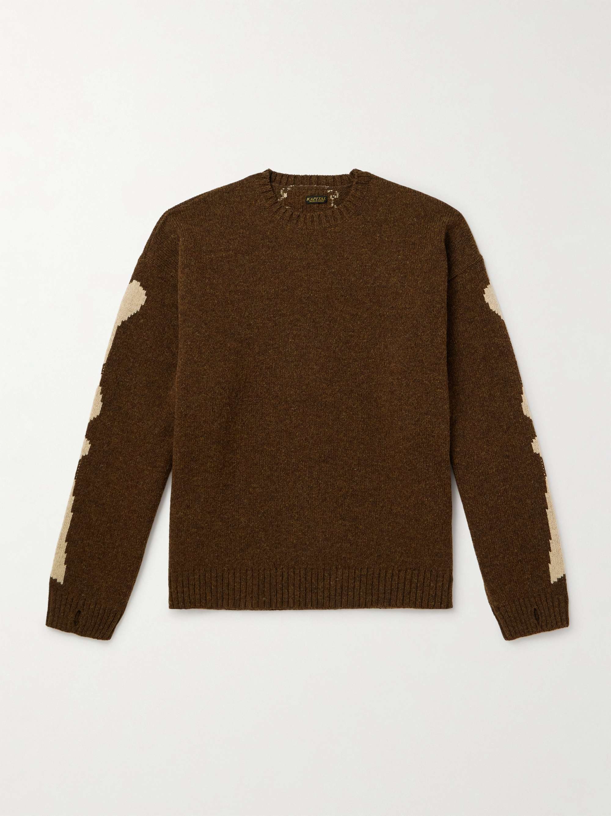 Oversized Intarsia Wool Sweater view