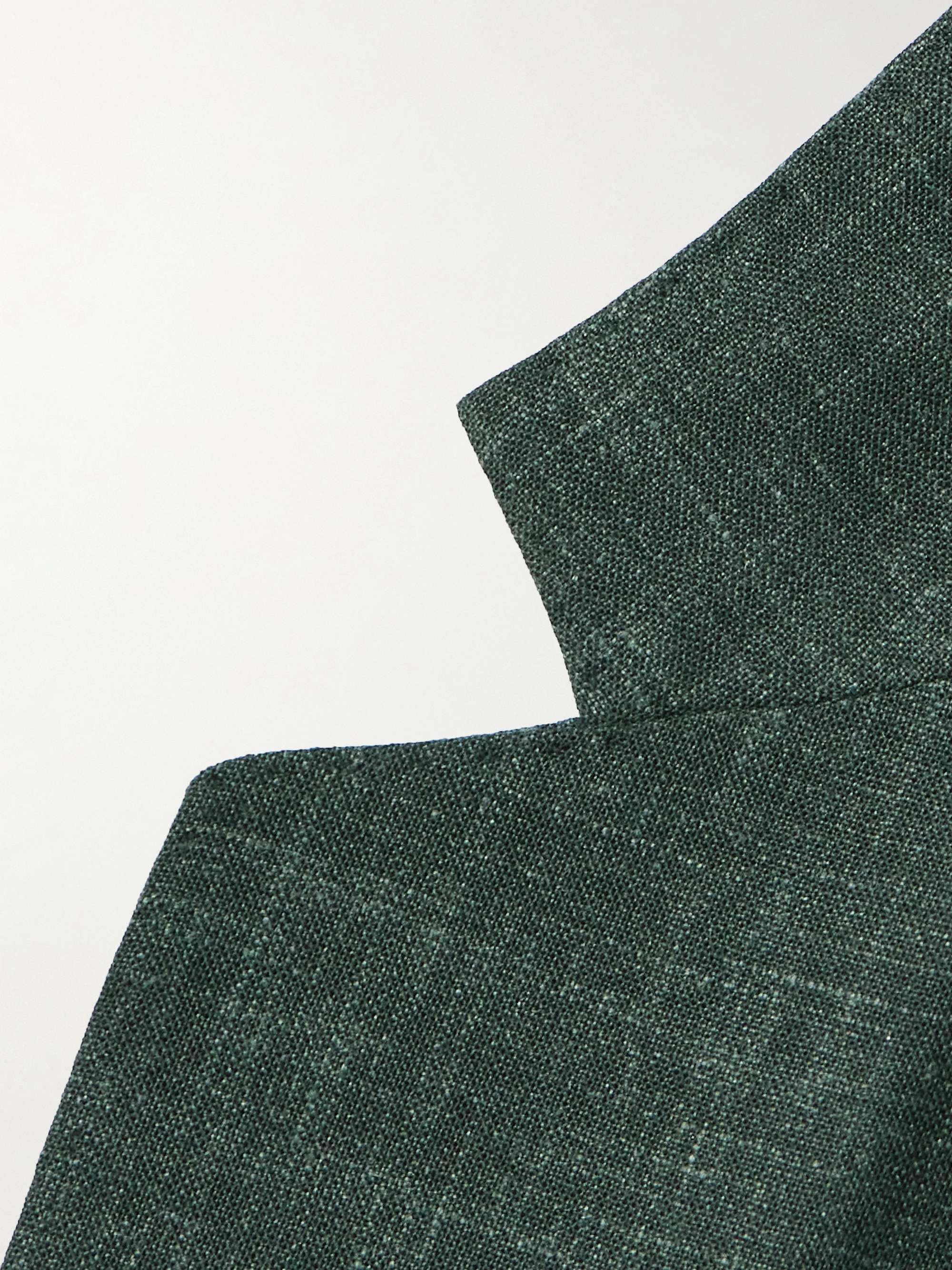 Virgin Wool, Silk and Linen-Blend Suit Jacket view