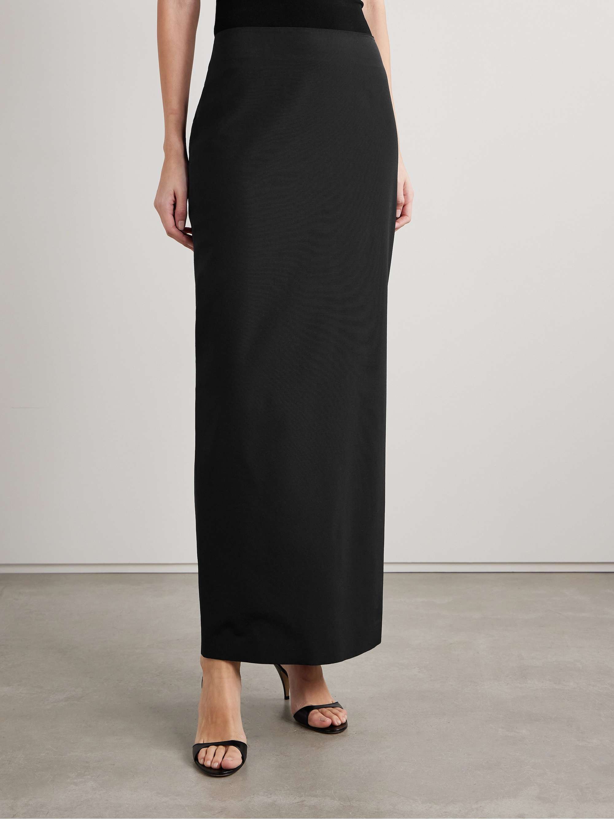Bartelle silk and wool-blend twill maxi skirt view