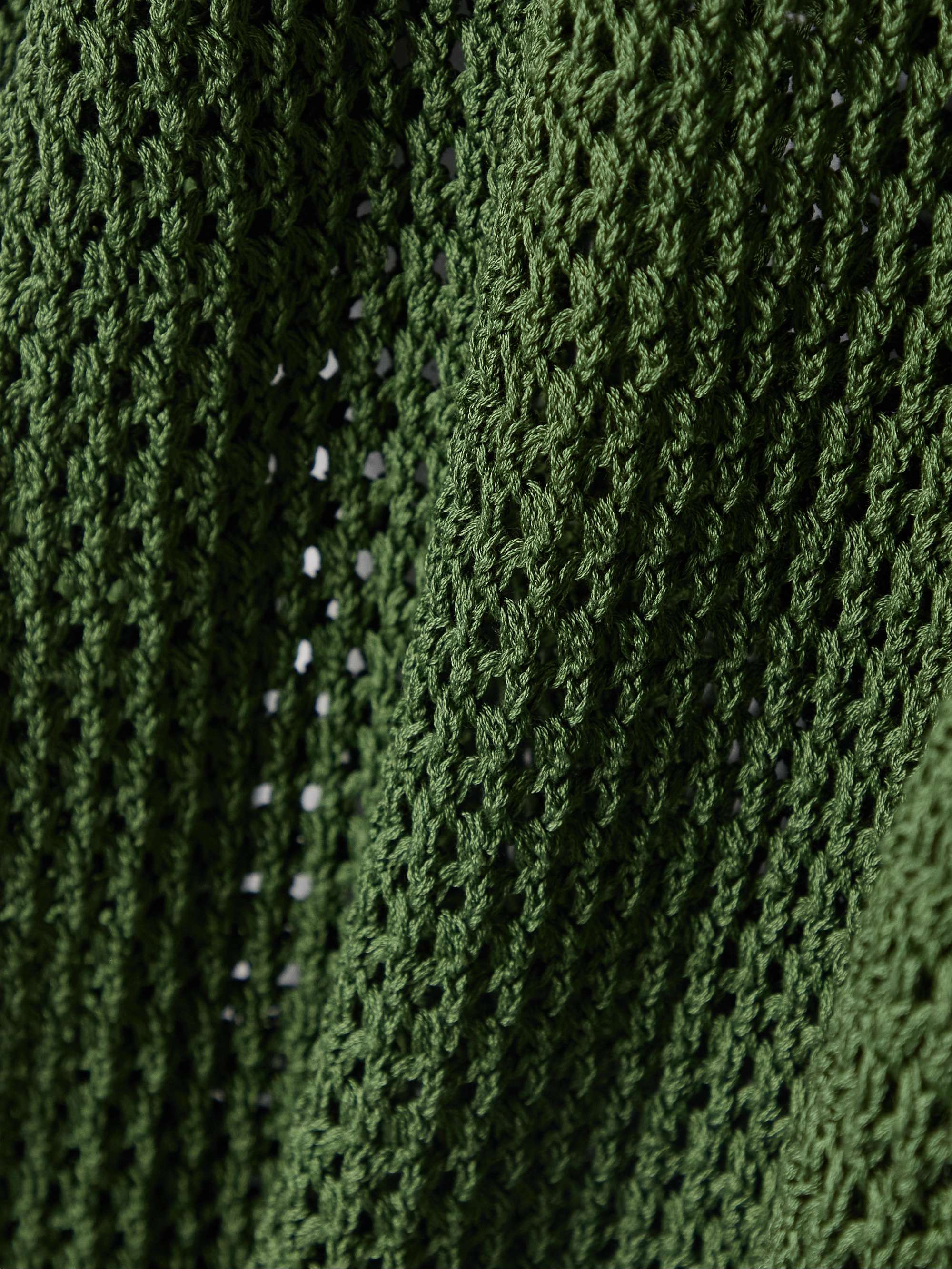 Willows crocheted cotton polo shirt view