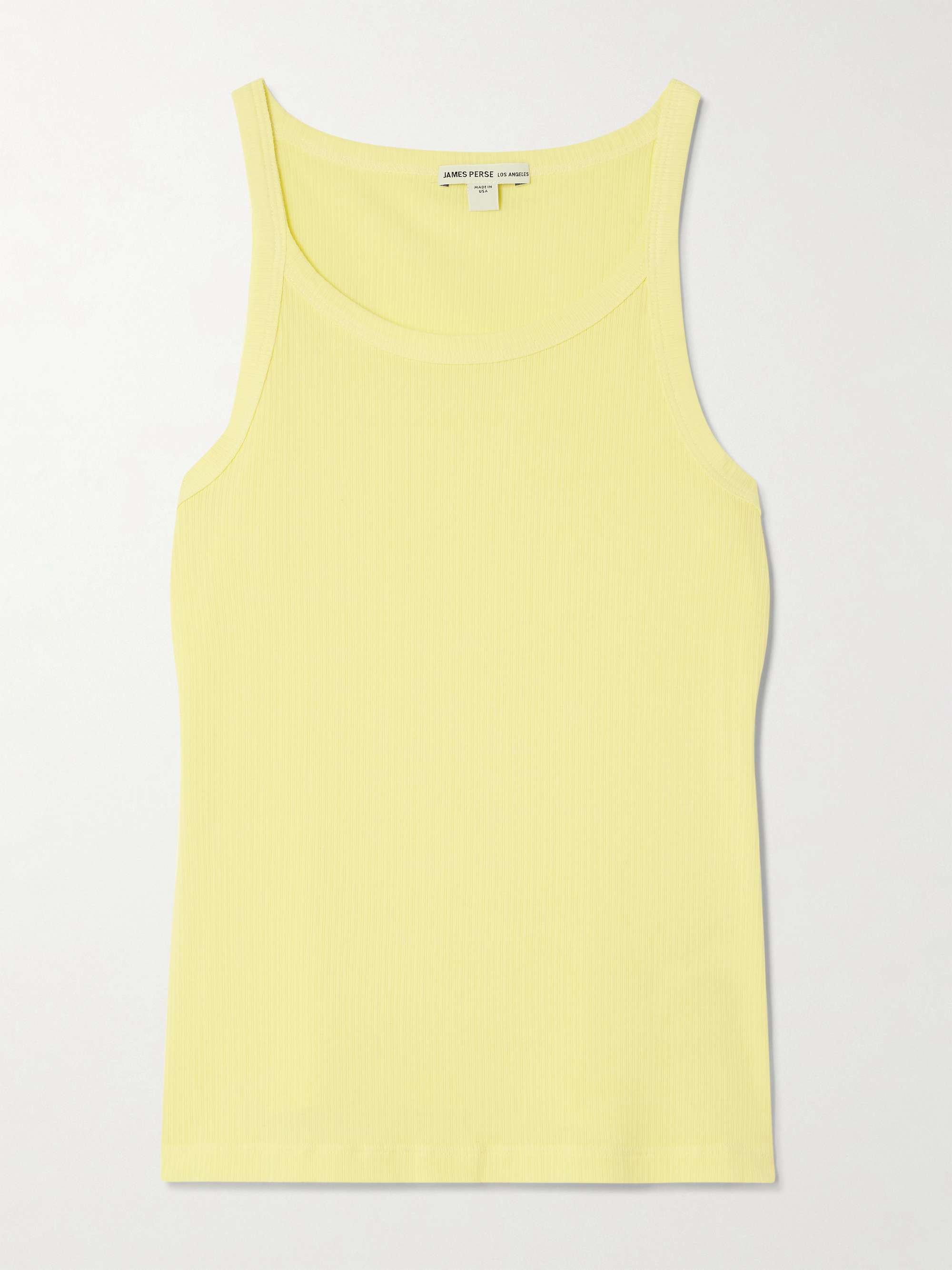 Ribbed Supima cotton-blend tank view