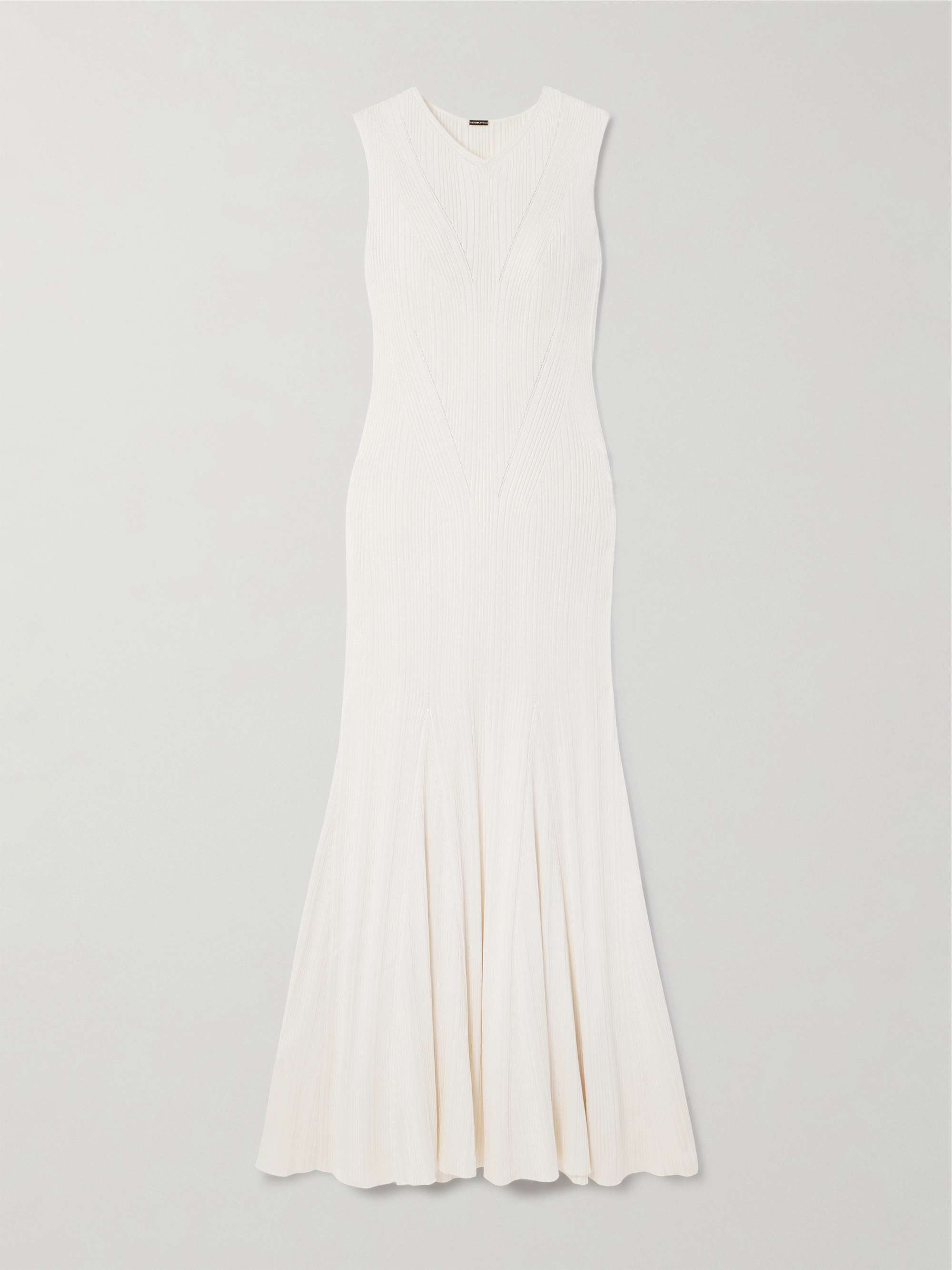 Vivian ribbed silk maxi dress view