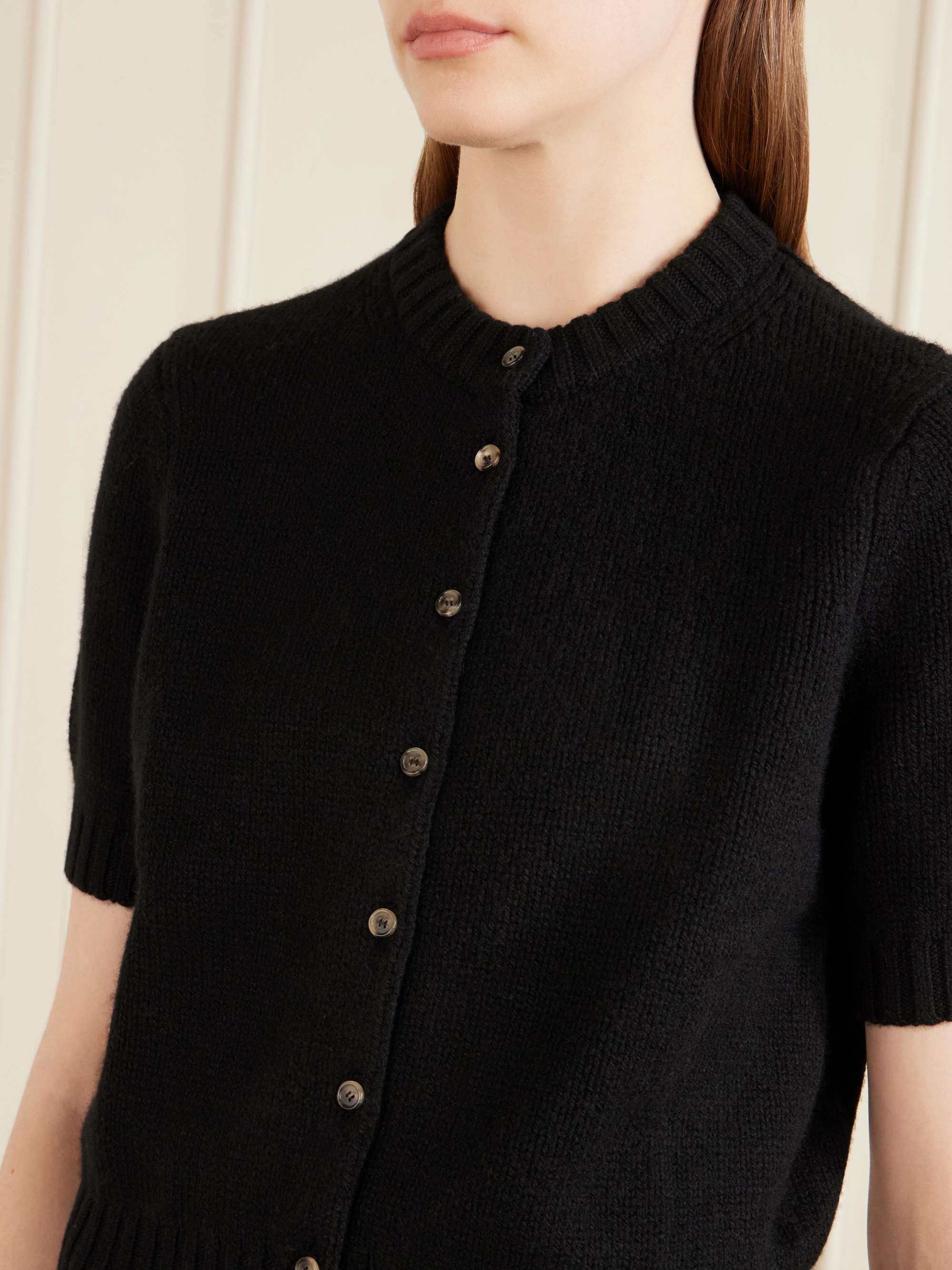 Nora cropped cashmere cardigan view