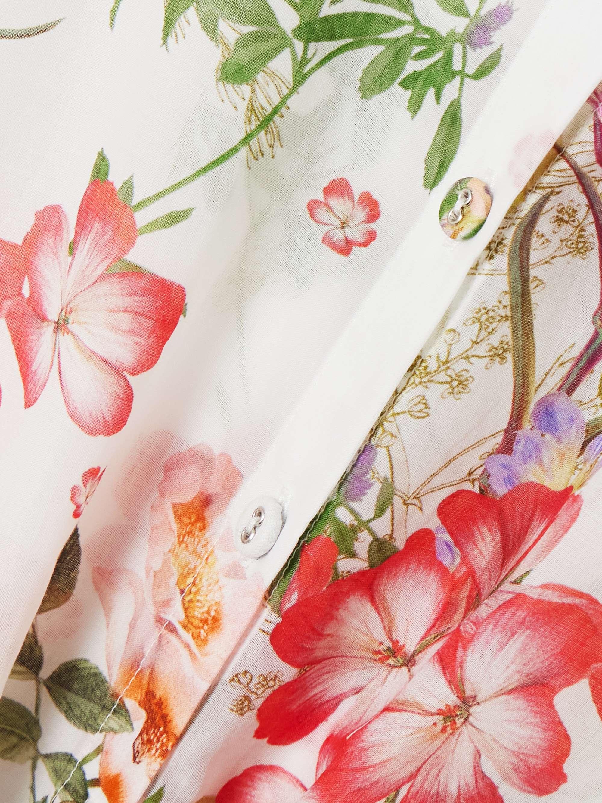 Aster floral-print cotton-blend voile shirt view