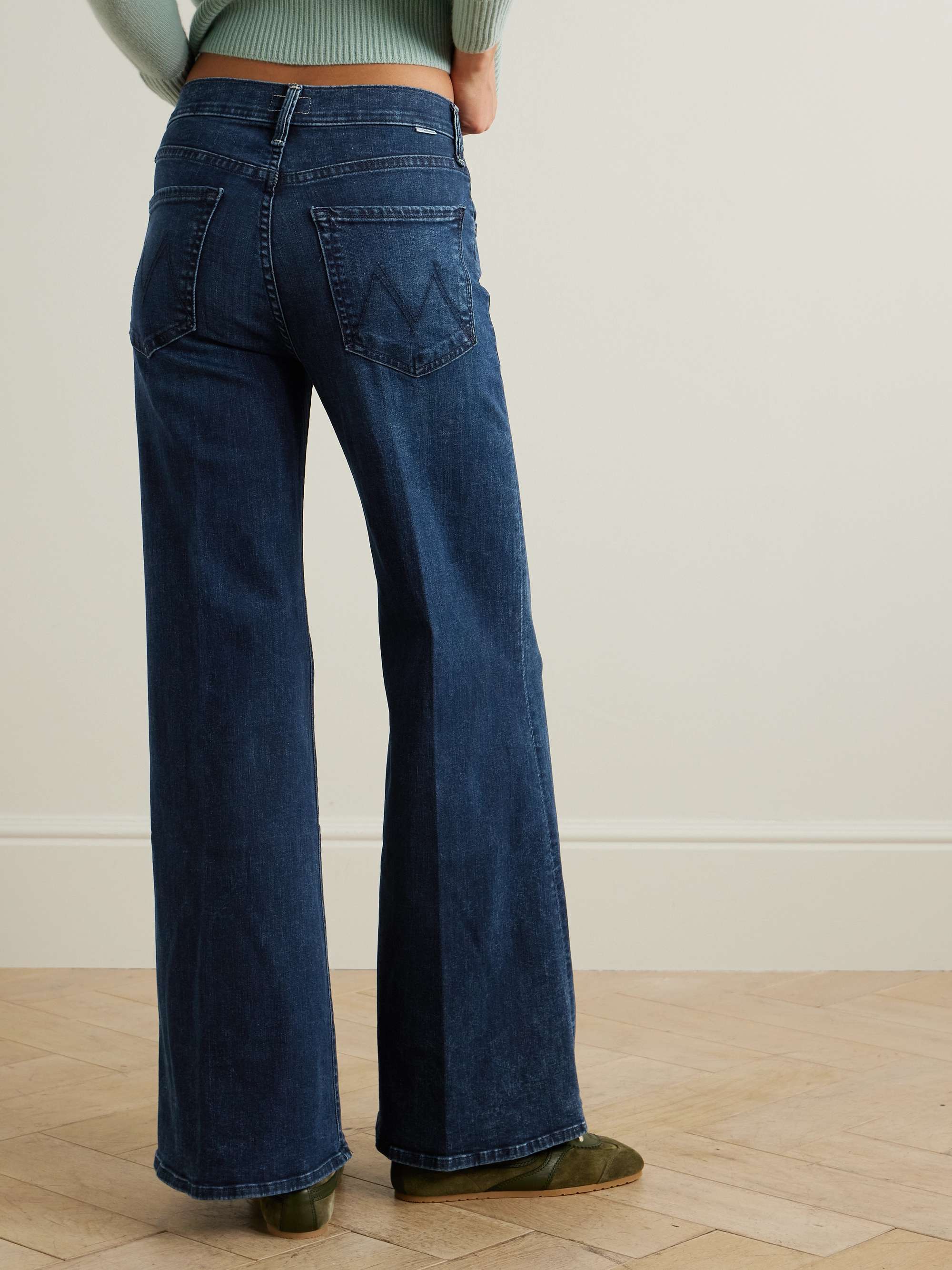 The Tomcat Roller Sneak high-rise wide-leg jeans view