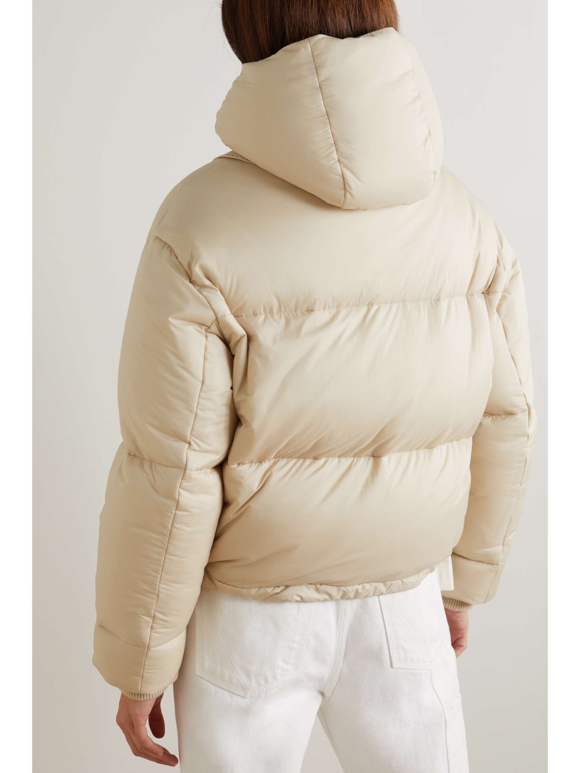 Suter hooded quilted shell down jacket view