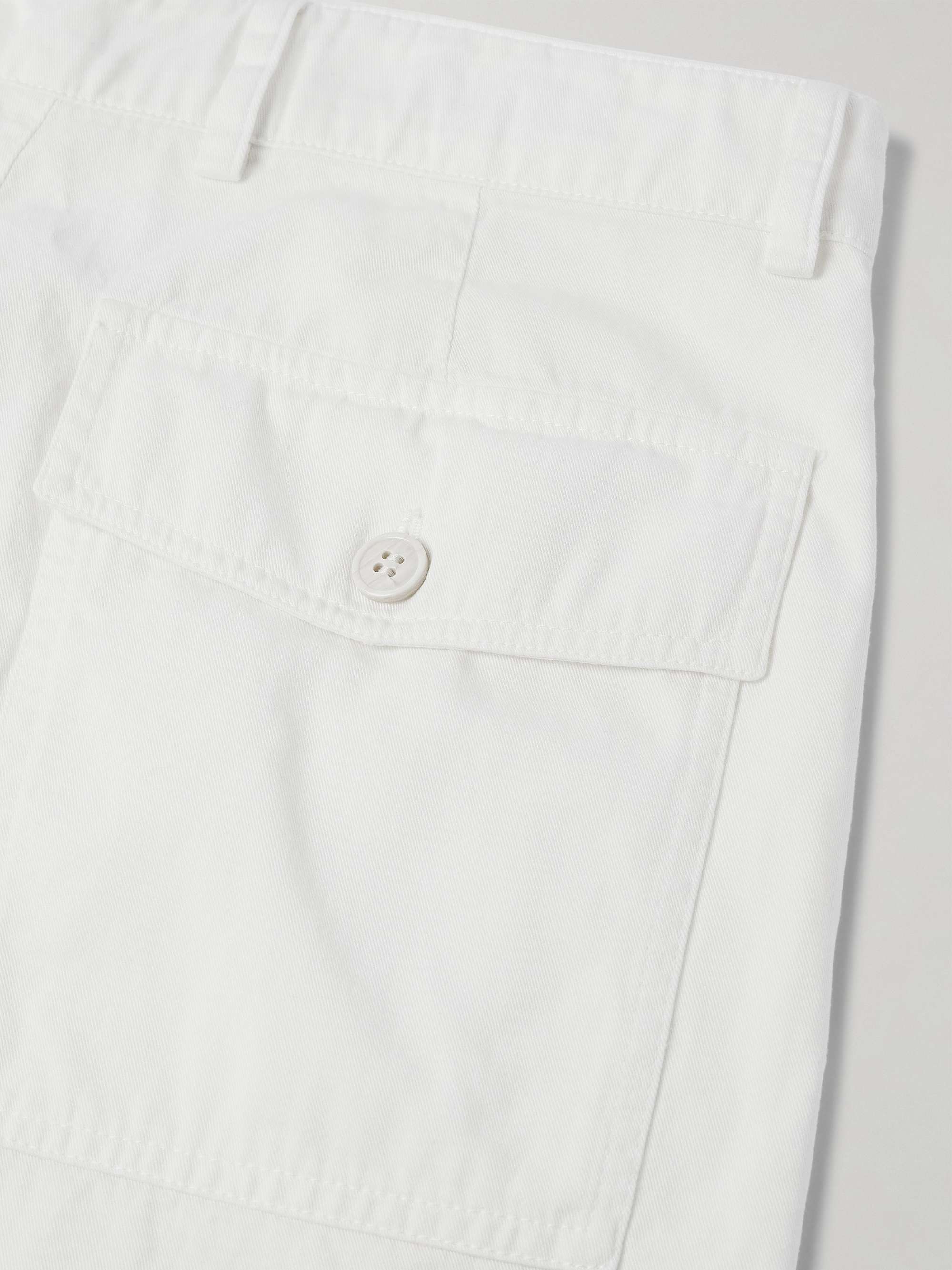 Slim-Fit Cropped Cotton-Jersey Trousers view