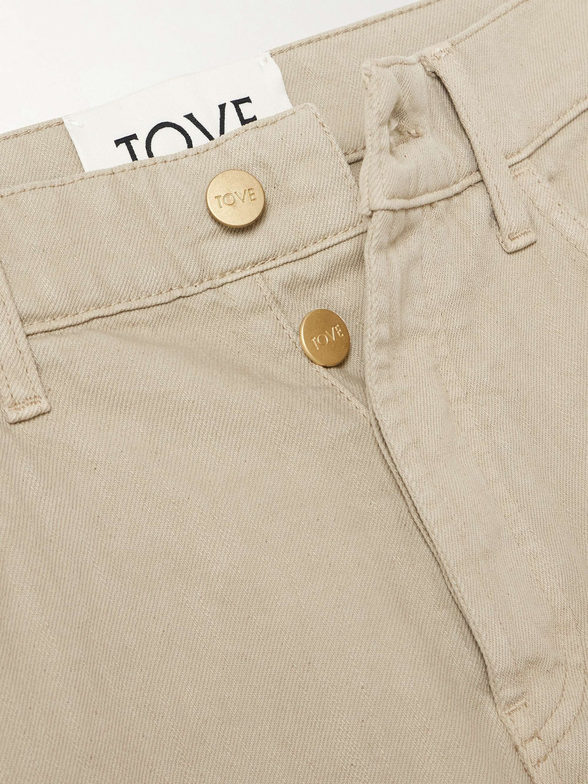 Everly high-rise straight-leg organic jeans view