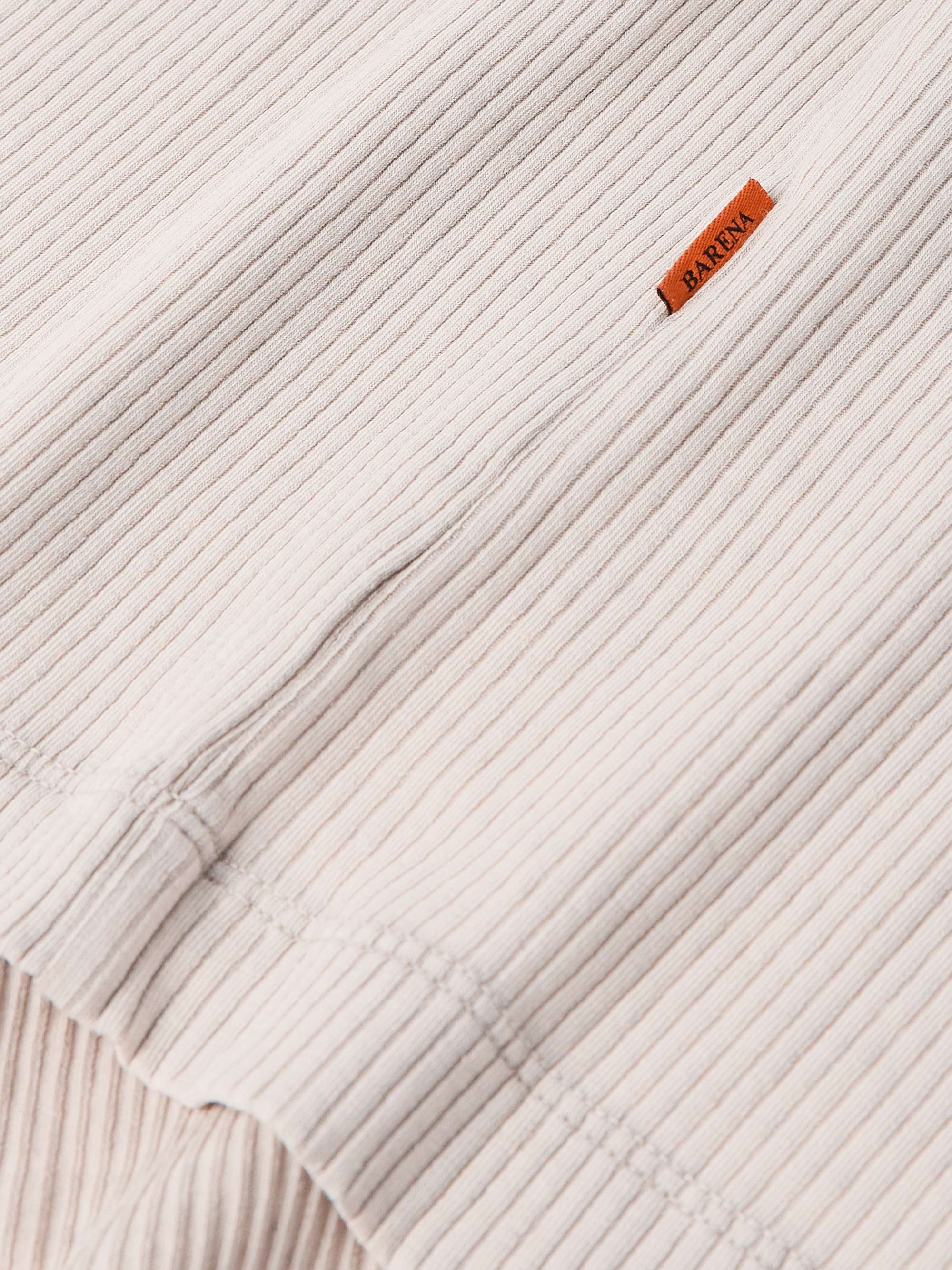Solana Ribbed Cotton and Linen-Blend Shirt view