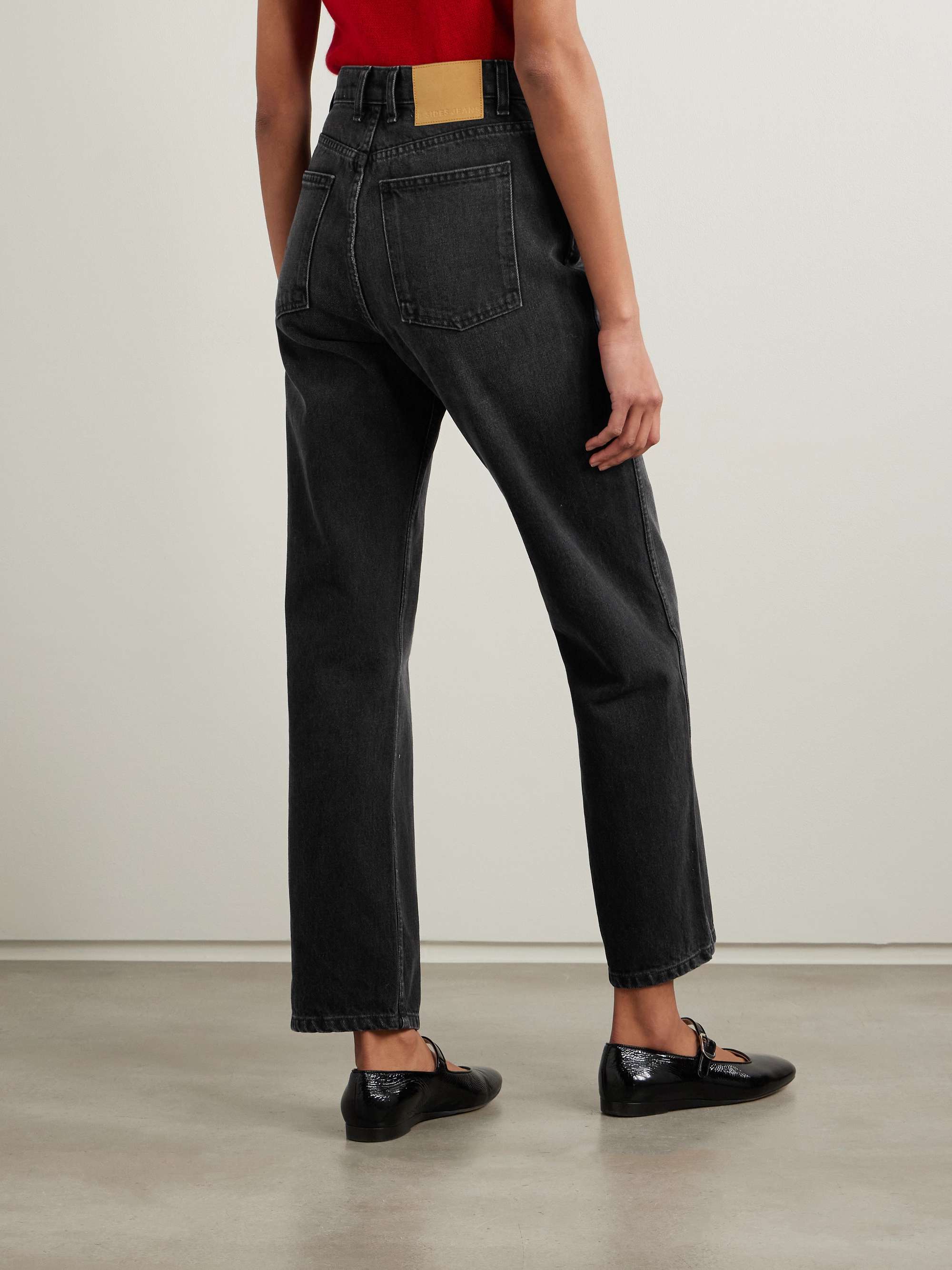 Plein high-rise straight-leg jeans view