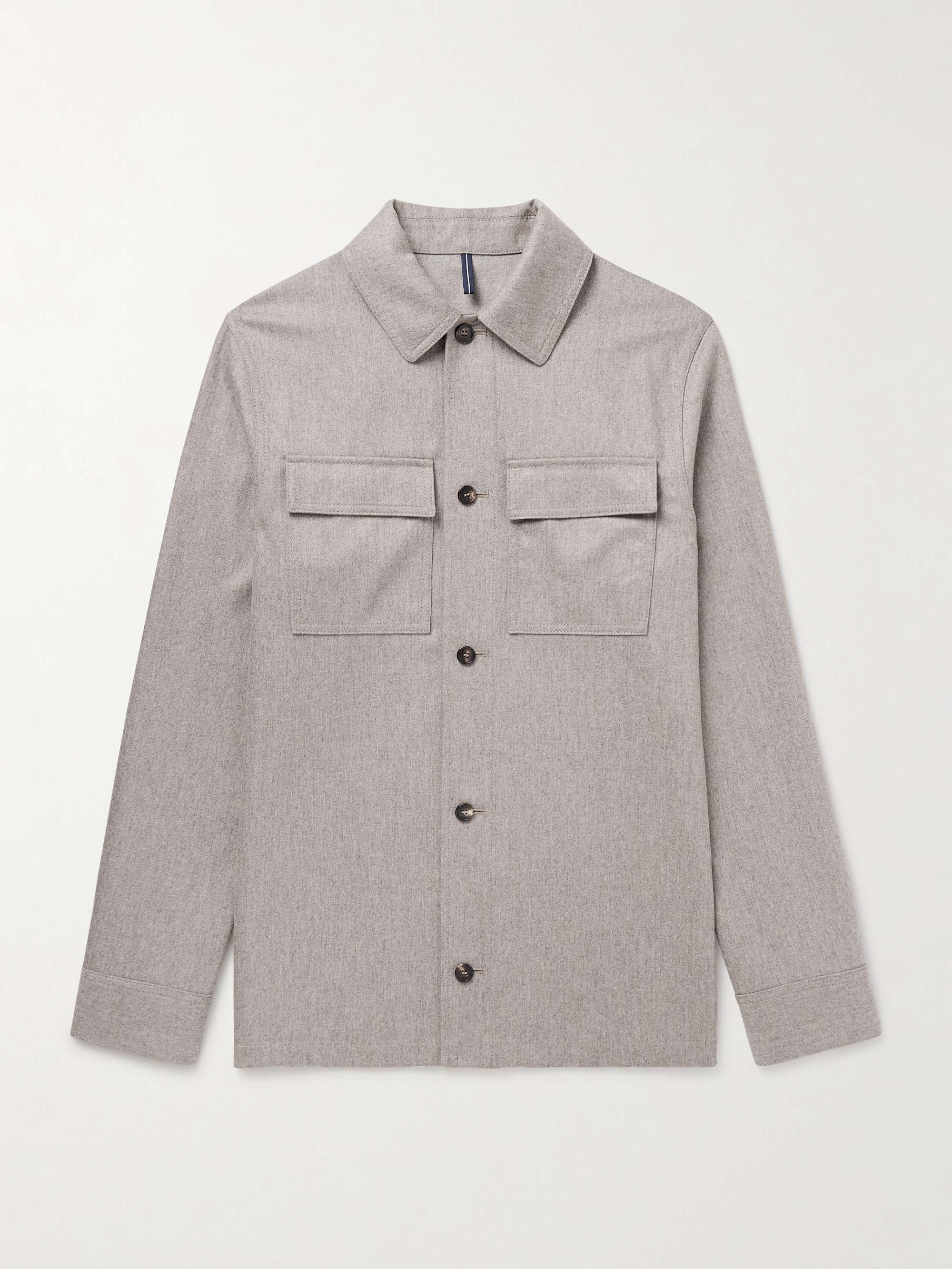 Venezia 1951 Brushed Virgin Wool-Blend Overshirt view