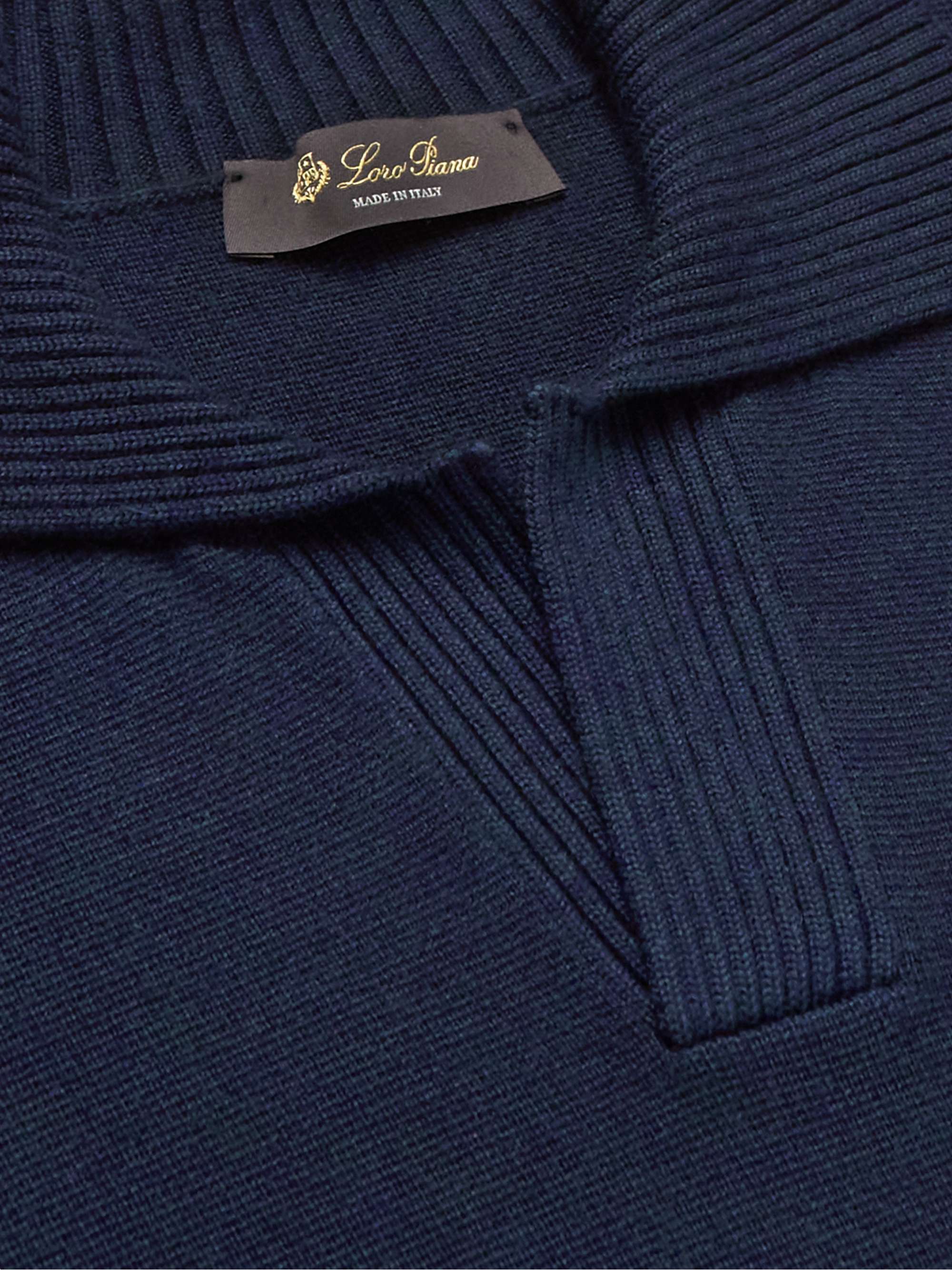 Cashmere and Silk-Blend Polo Shirt view