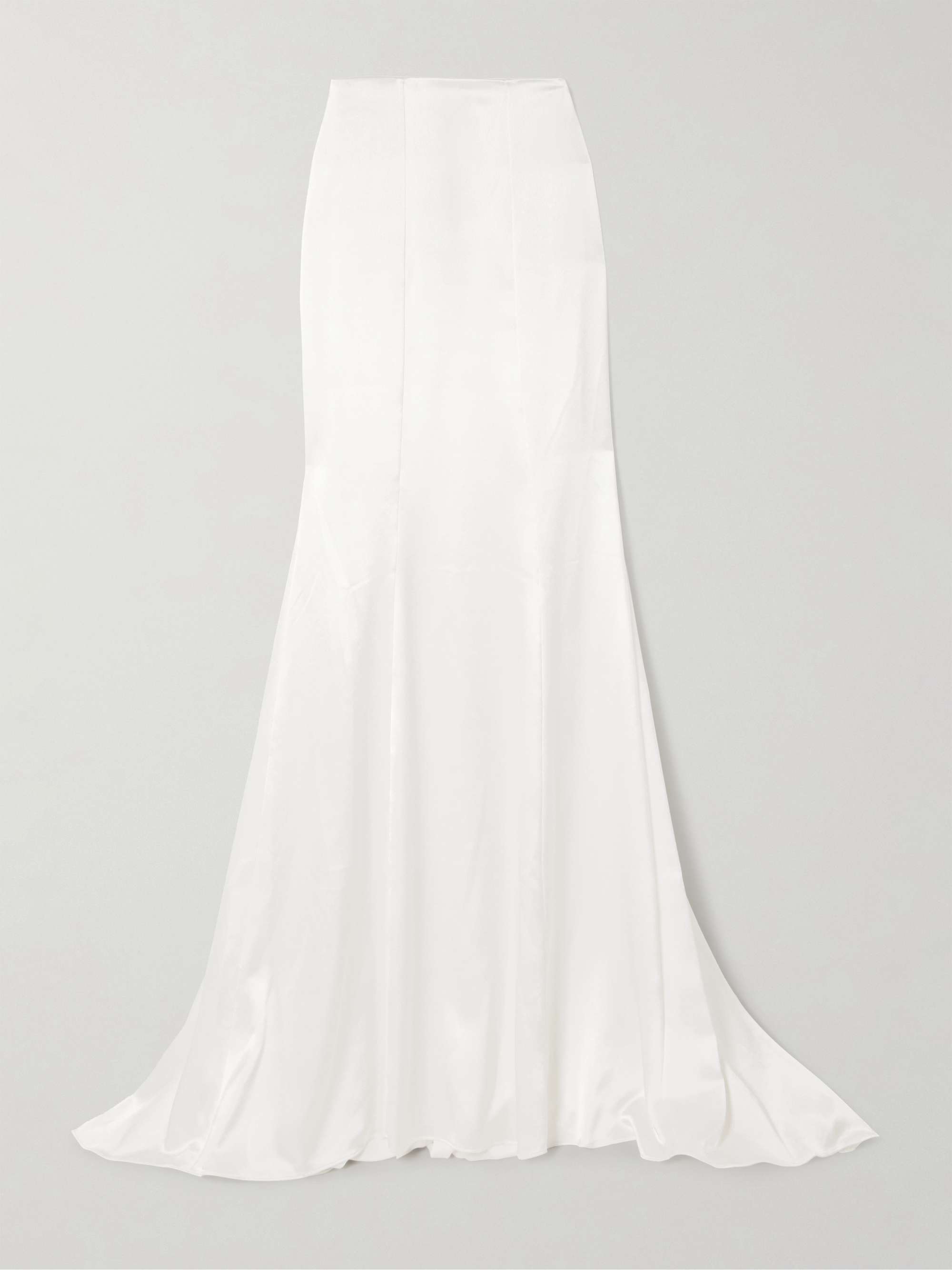 Amalfi draped satin maxi skirt view