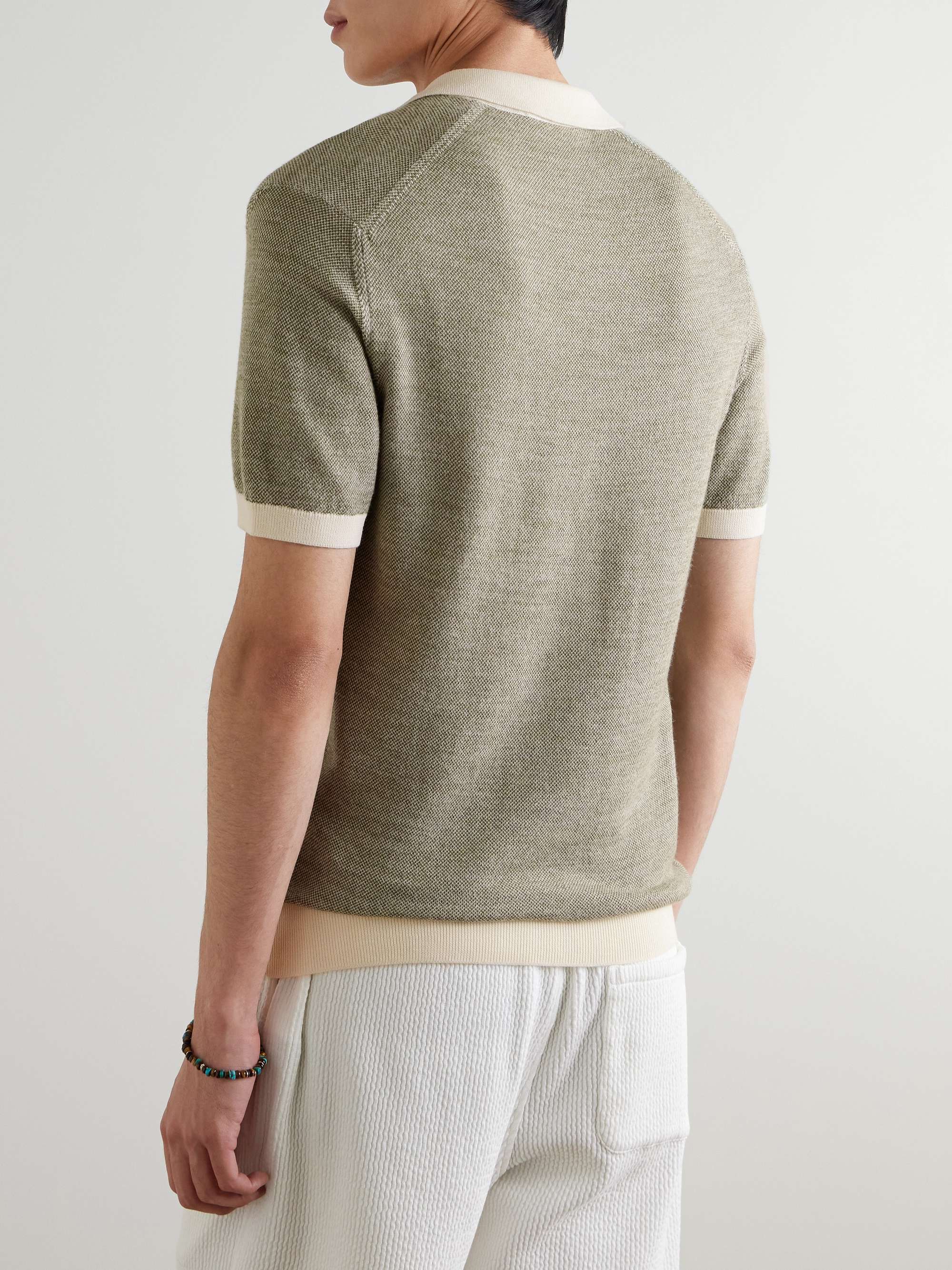 Horton Slim-Fit Merino Wool Polo Shirt view