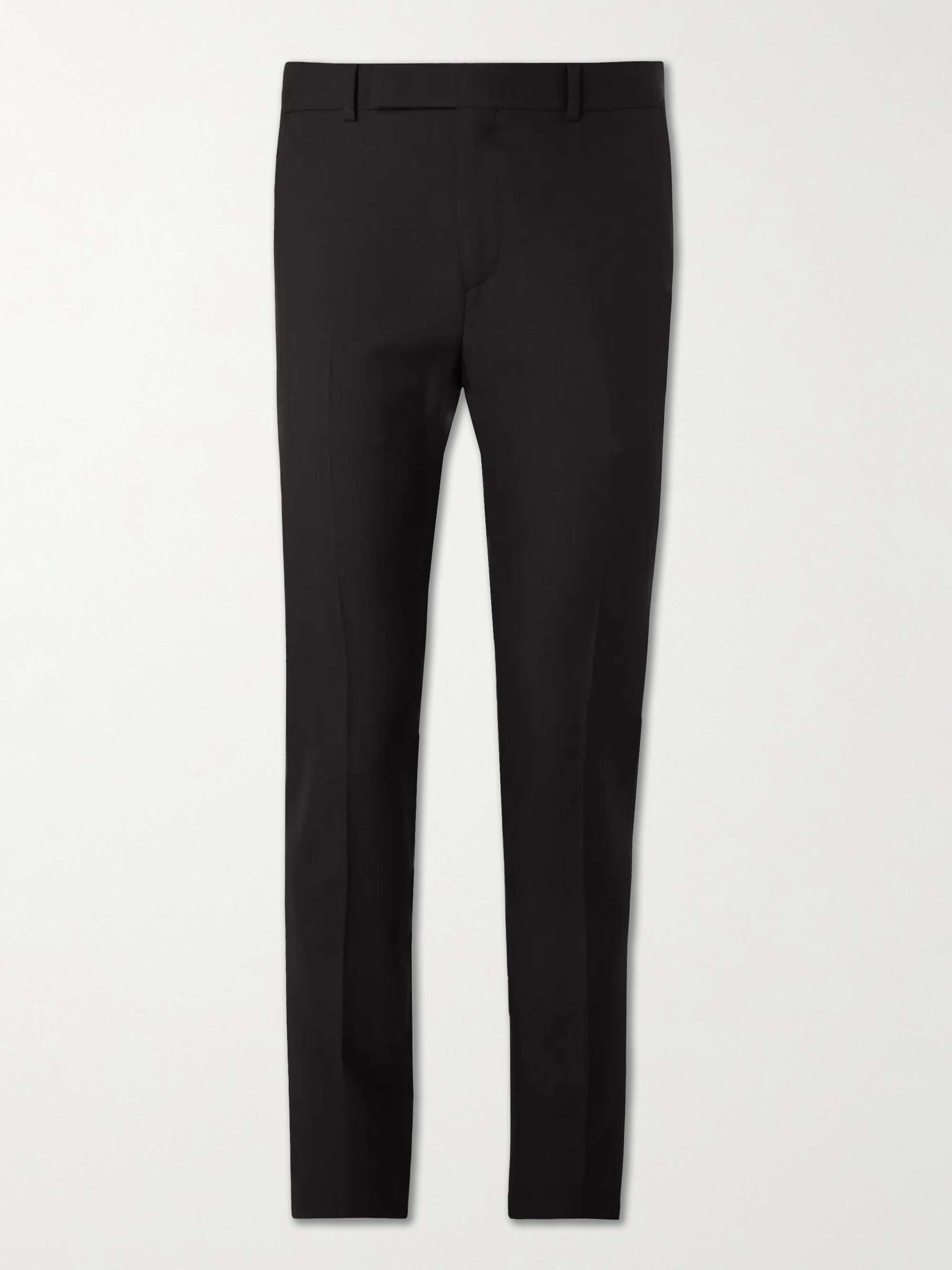 Slim-Fit Worsted Wool-Gabardine Suit Trousers view