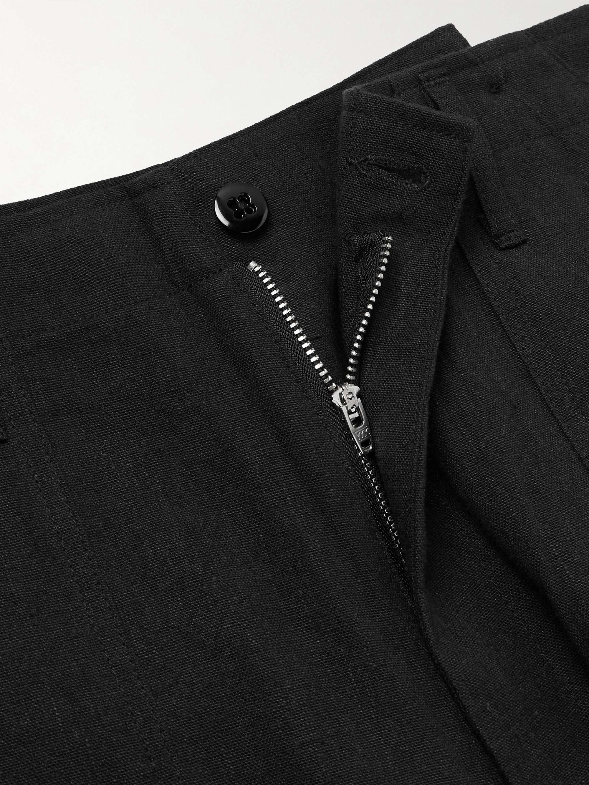 Fatigue Straight-Leg Linen and Cotton-Blend Trousers view