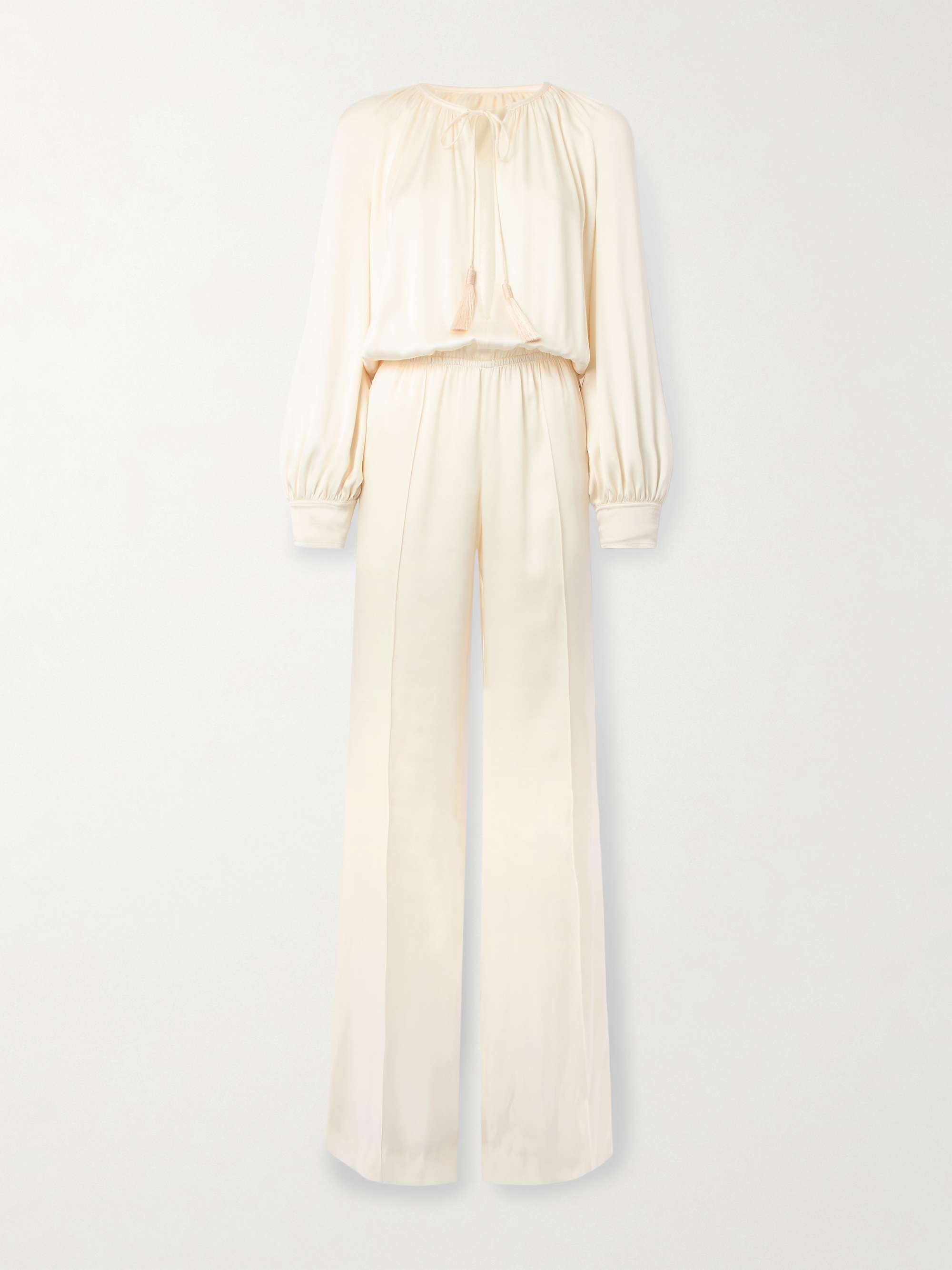 Silk-satin jumpsuit view