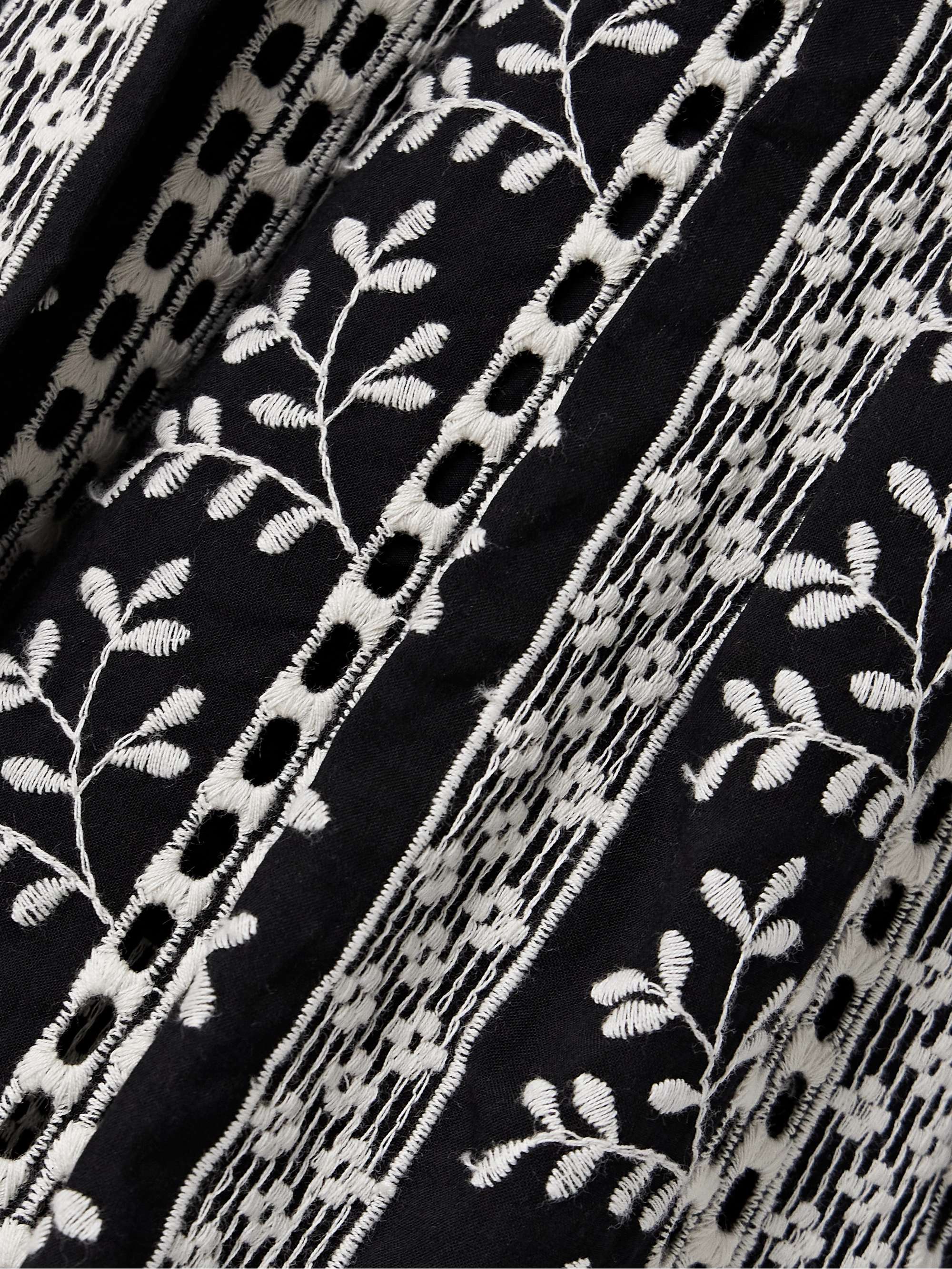 Castagneto embroidered cotton-voile maxi skirt view