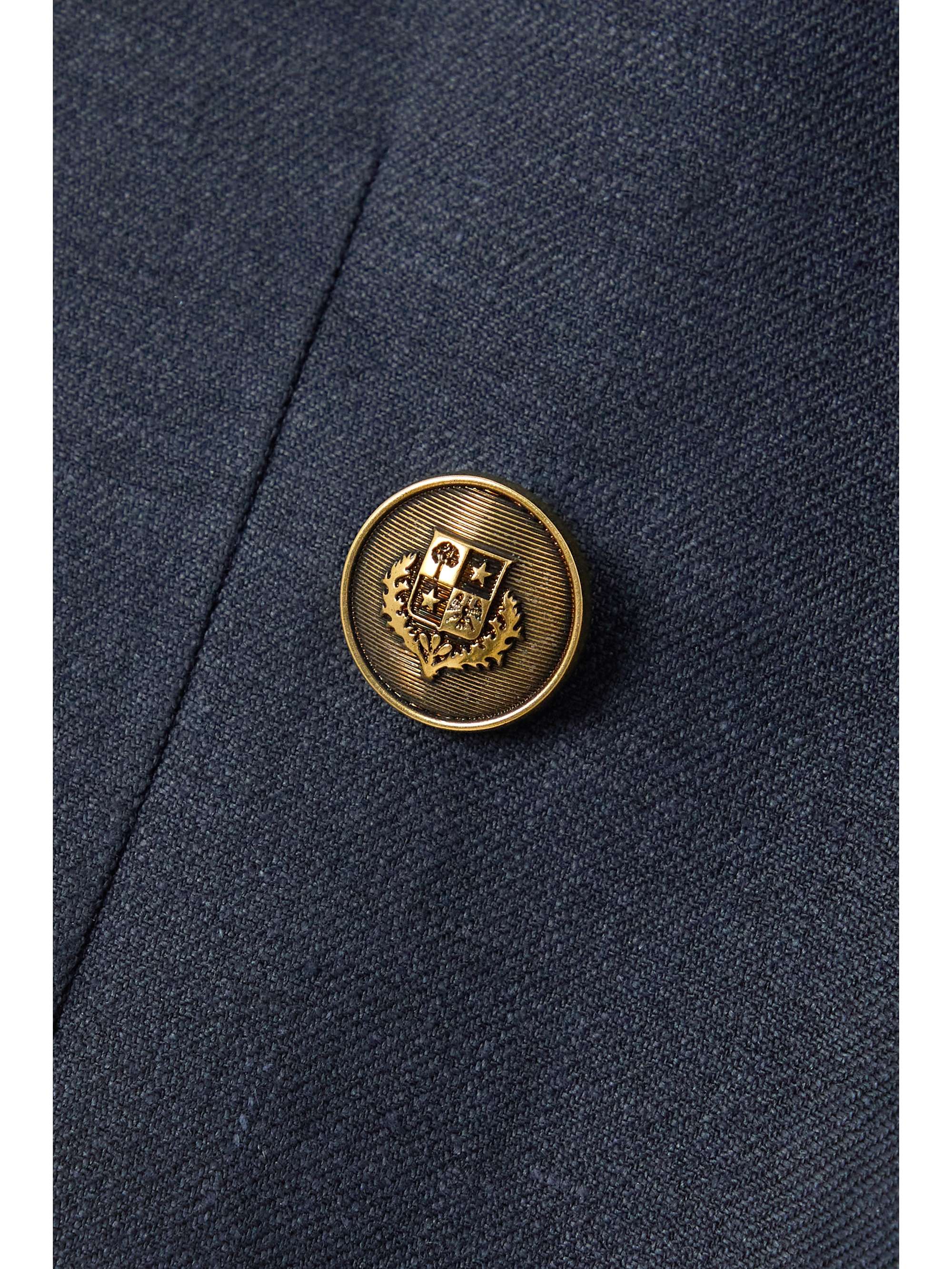Aurora linen and wool-blend twill blazer view