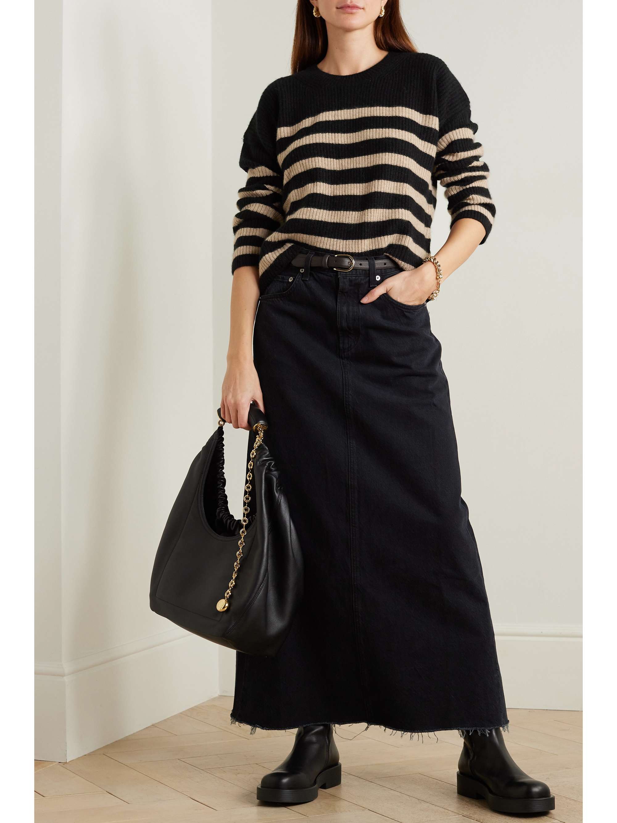 Mini Toujours striped cashmere sweater view