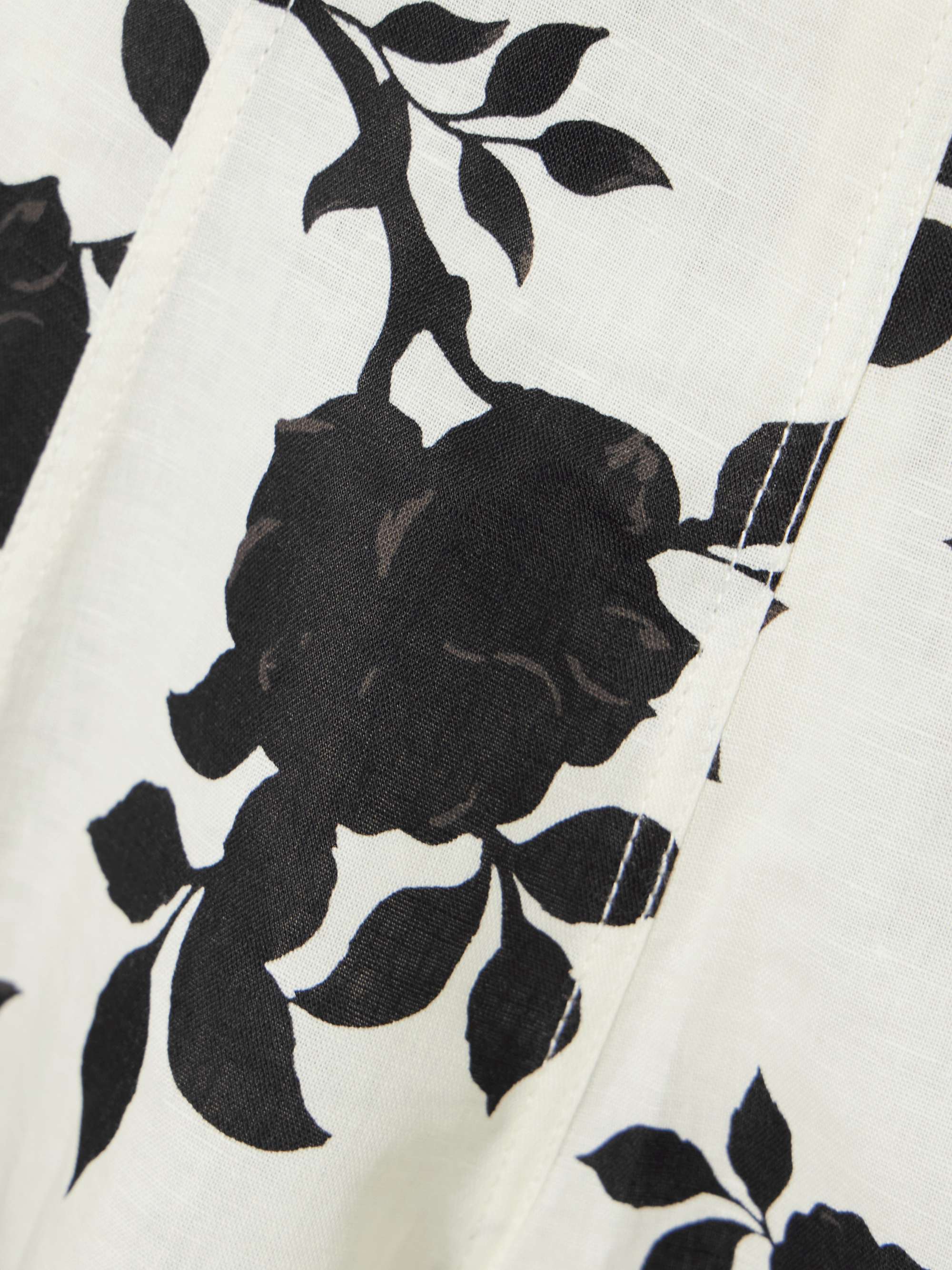 Open-back bow-detailed floral-print linen and cotton-blend mini dress view
