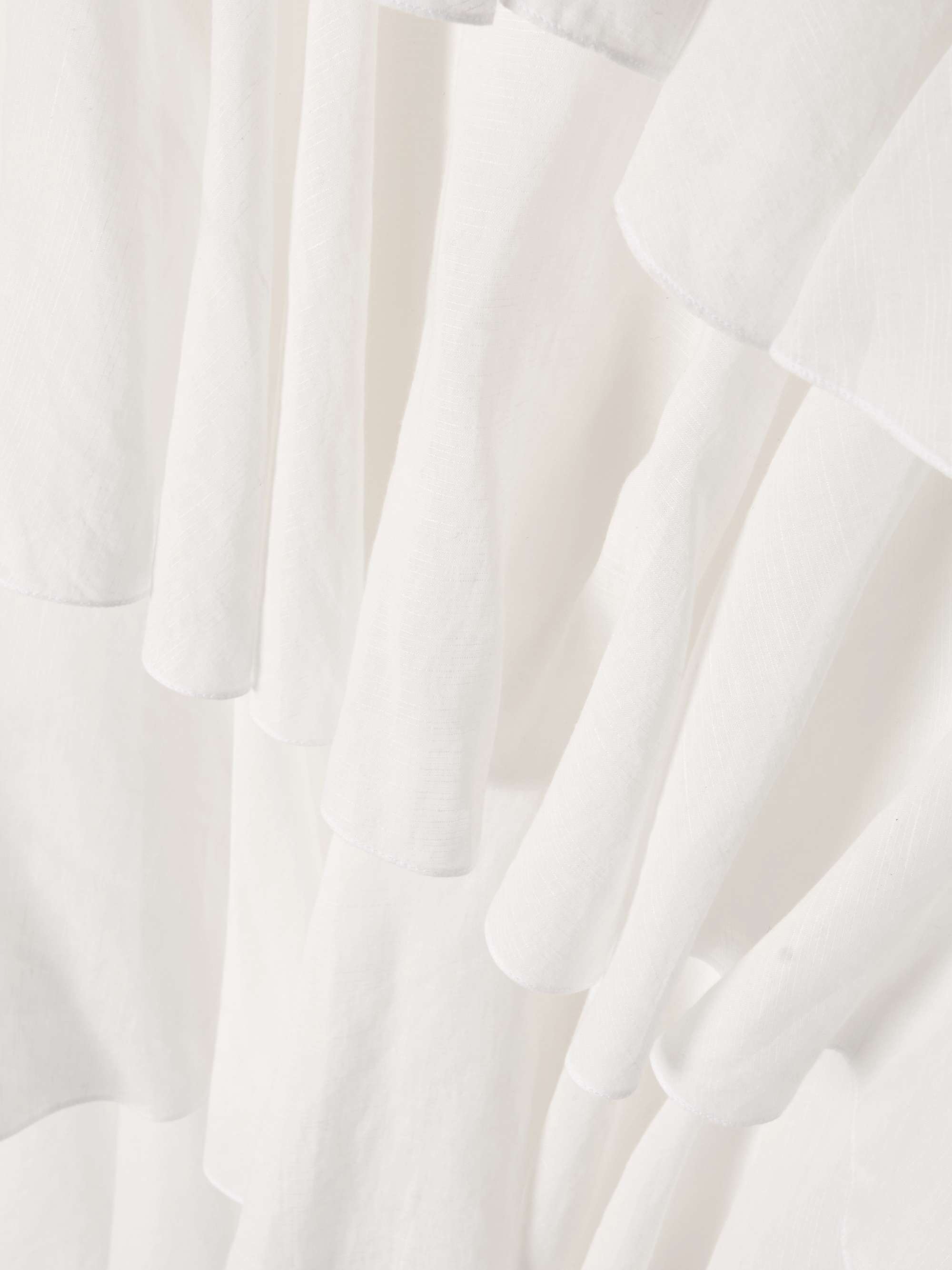 Tiered asymmetric cotton midi skirt view