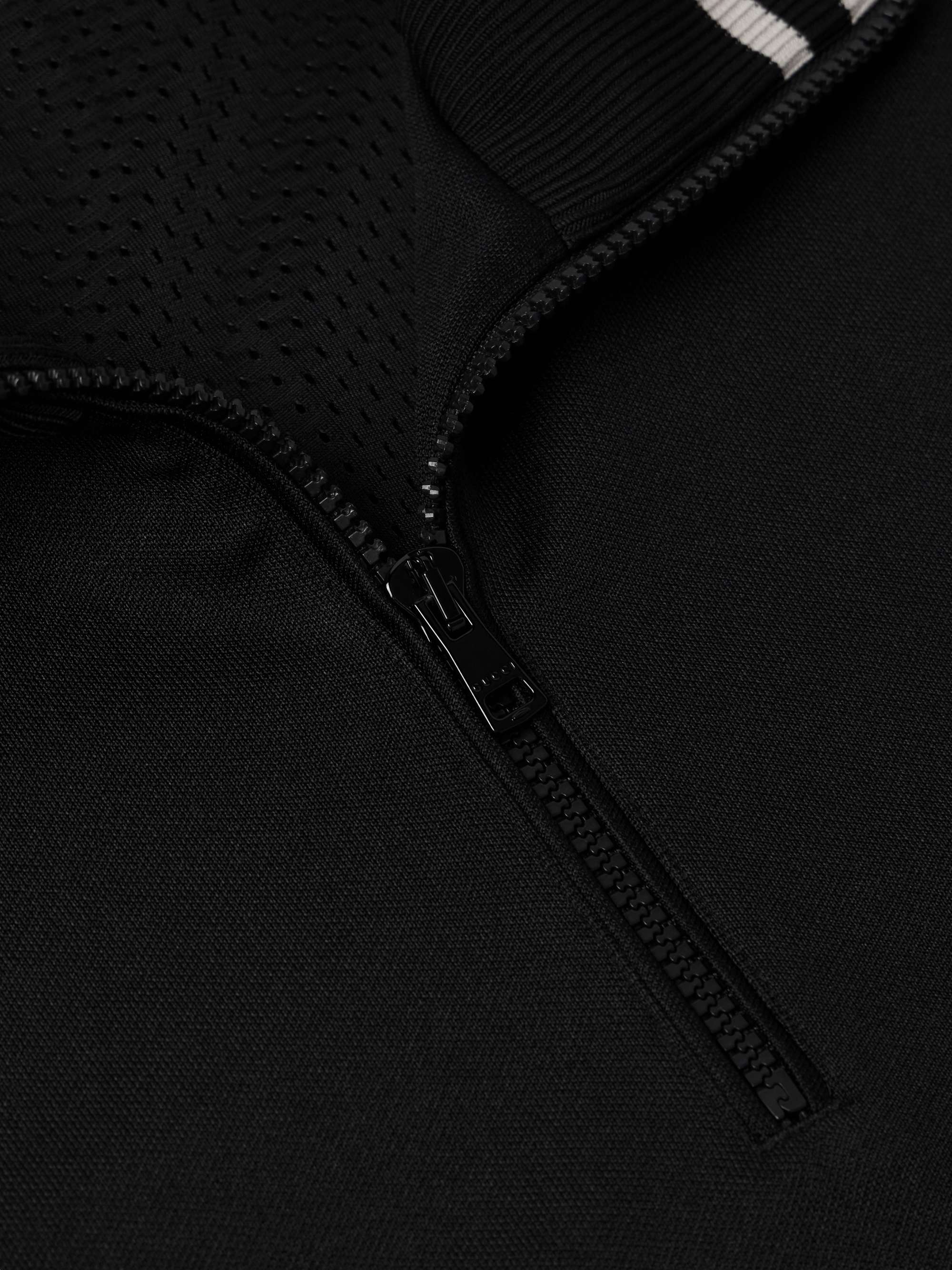 Logo-Embroidered Monogrammed Tech-Jersey Half-Zip Sweatshirt view