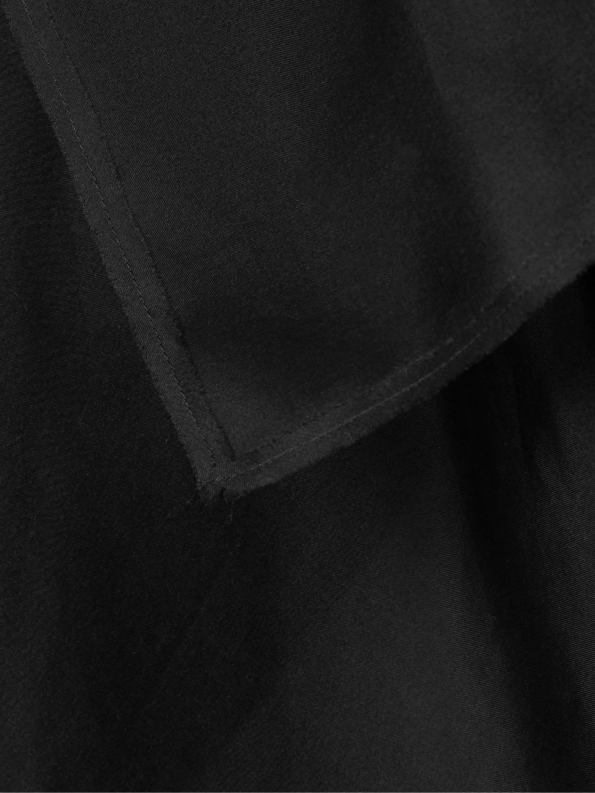 Santana layered draped silk-organza top view