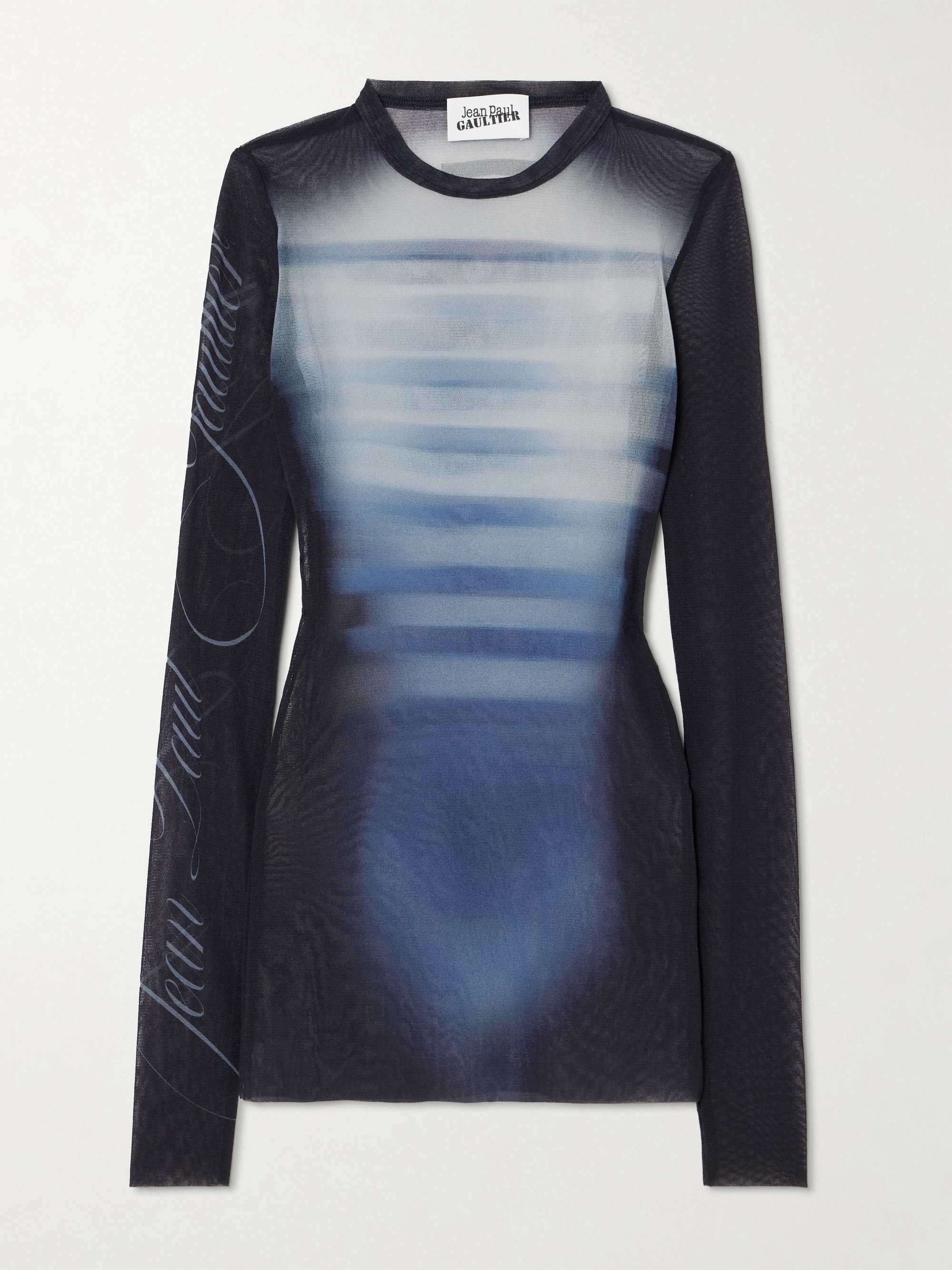 Trompe l'oeil printed mesh top view