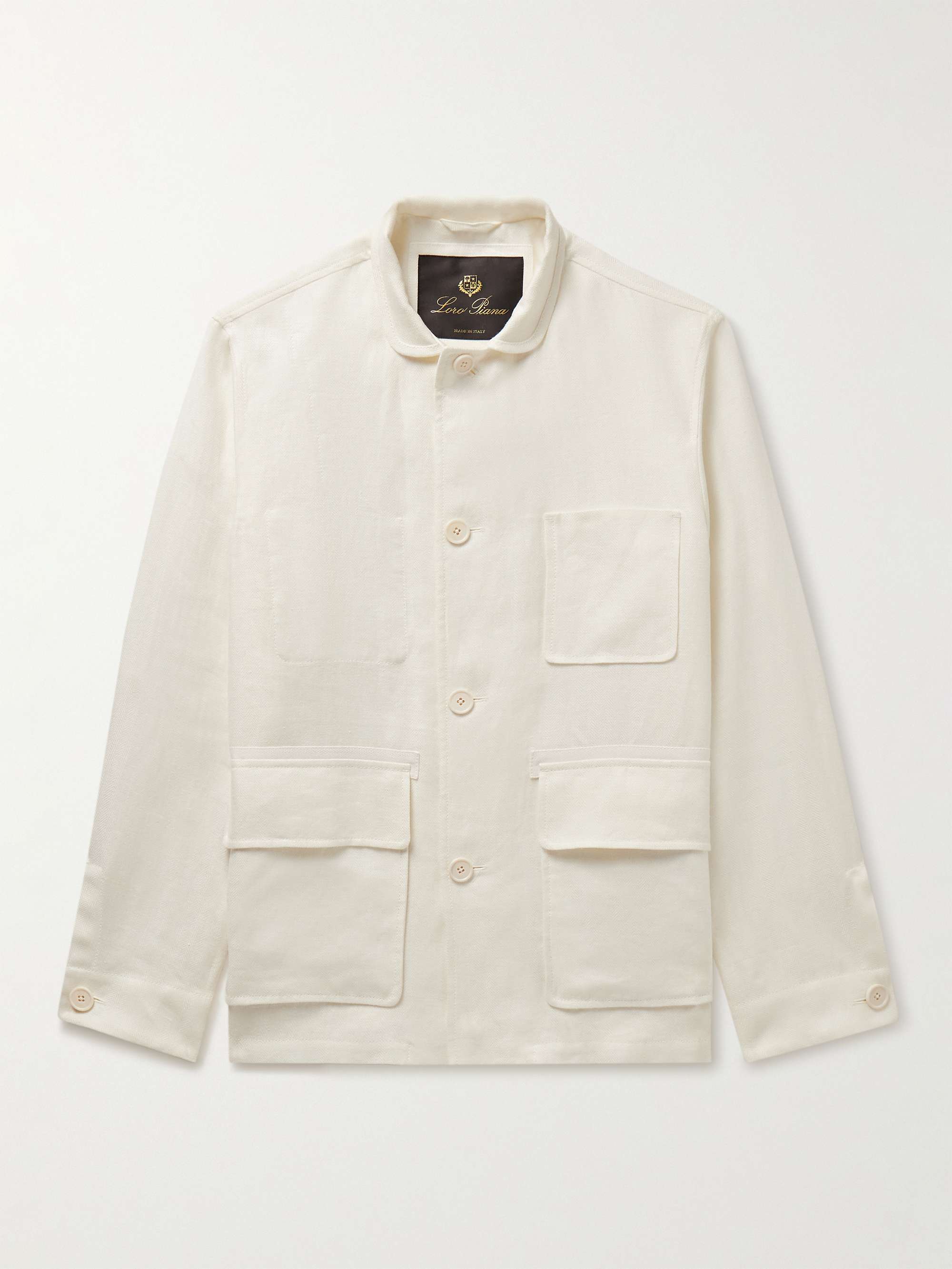 Spagna Herringbone Linen Jacket view