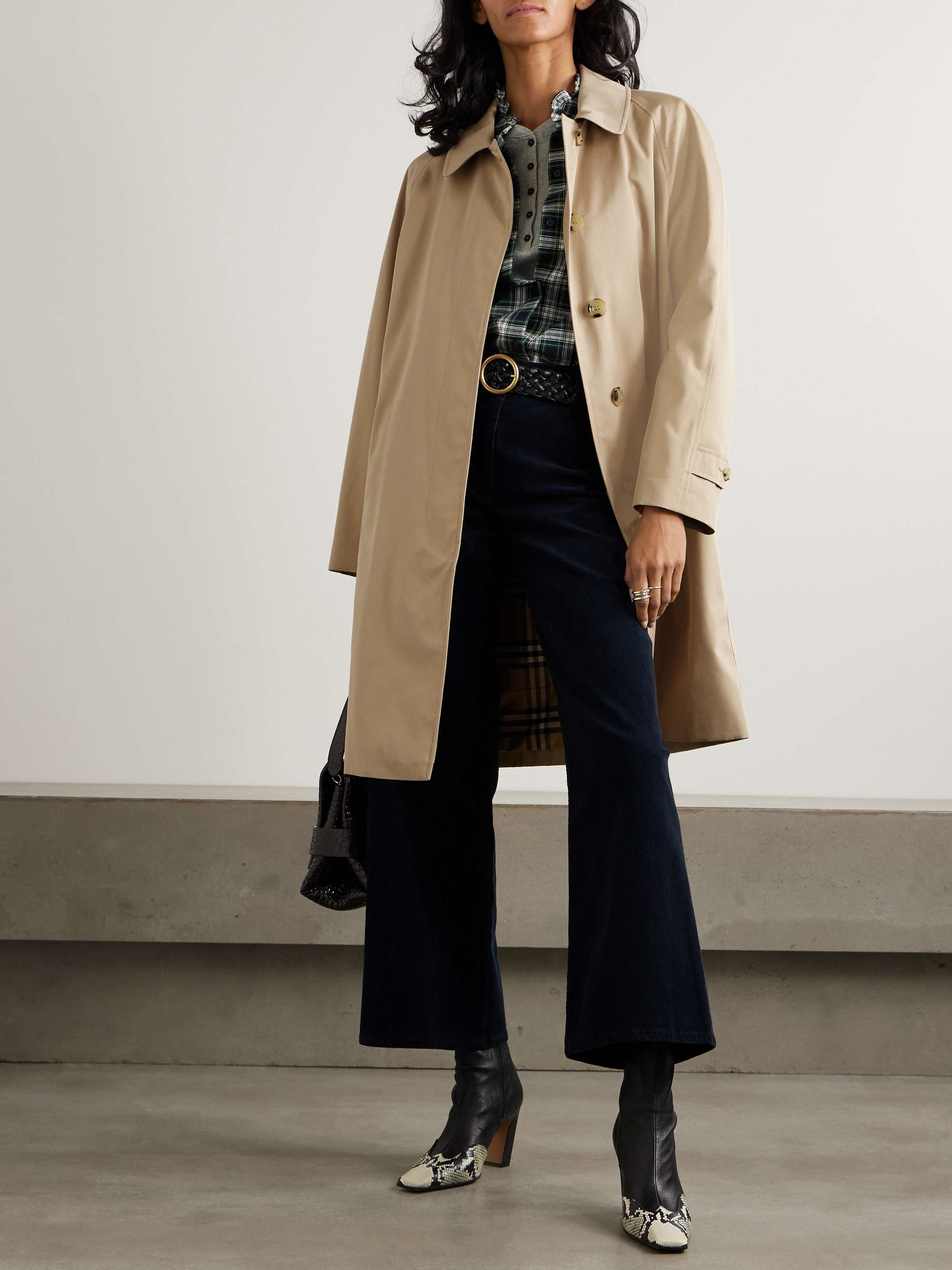 Camden organic cotton-gabardine coat view