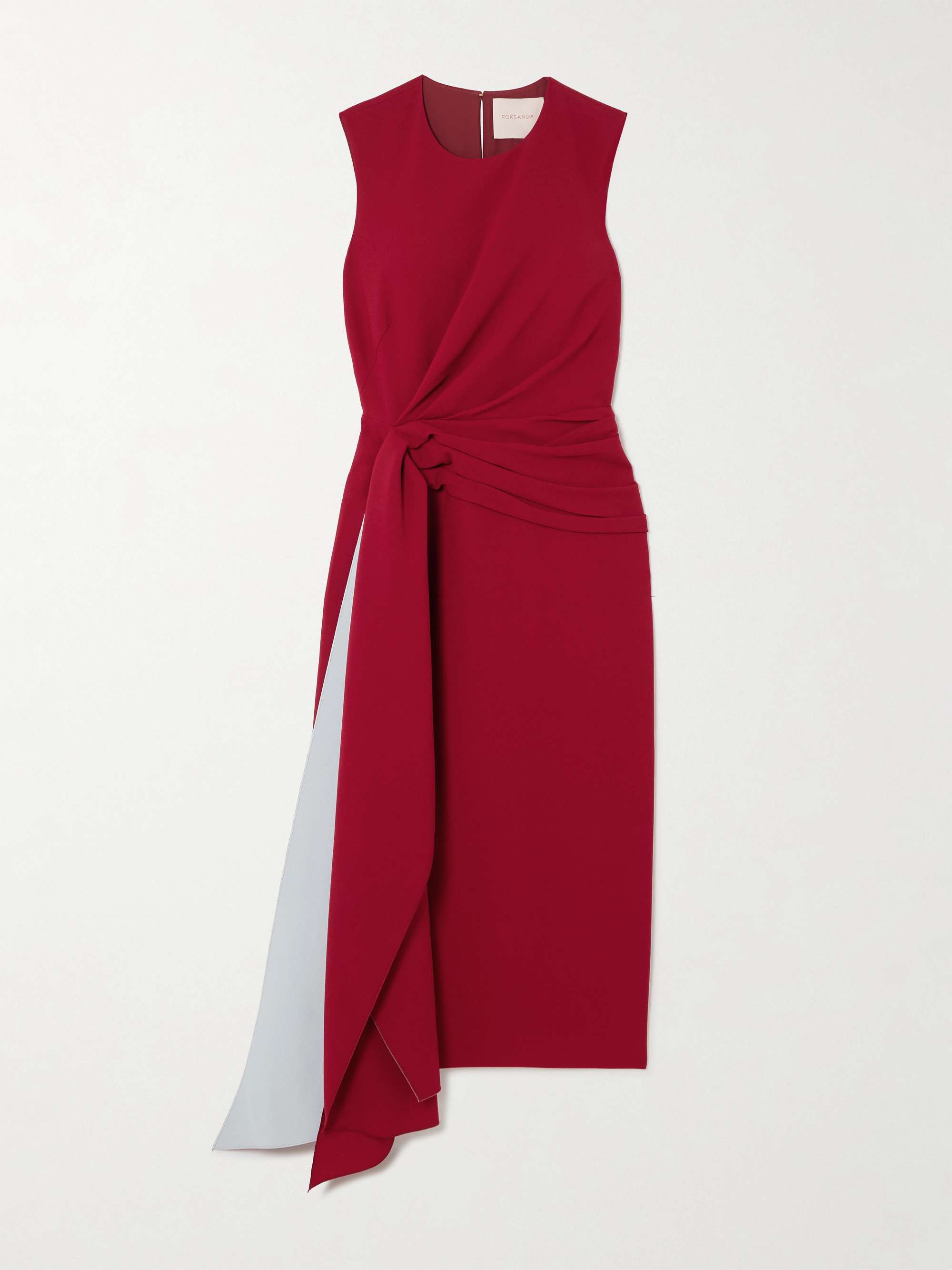 Elham draped crepe midi dress view