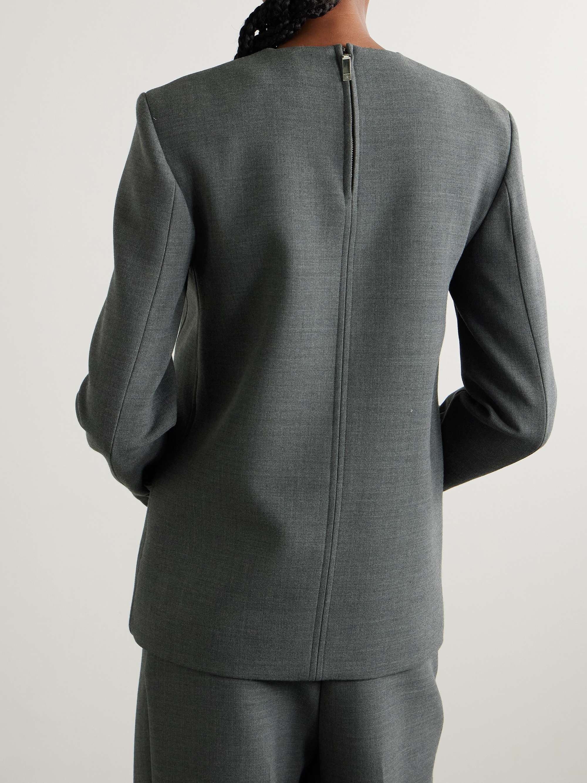 Recycled twill blouse view