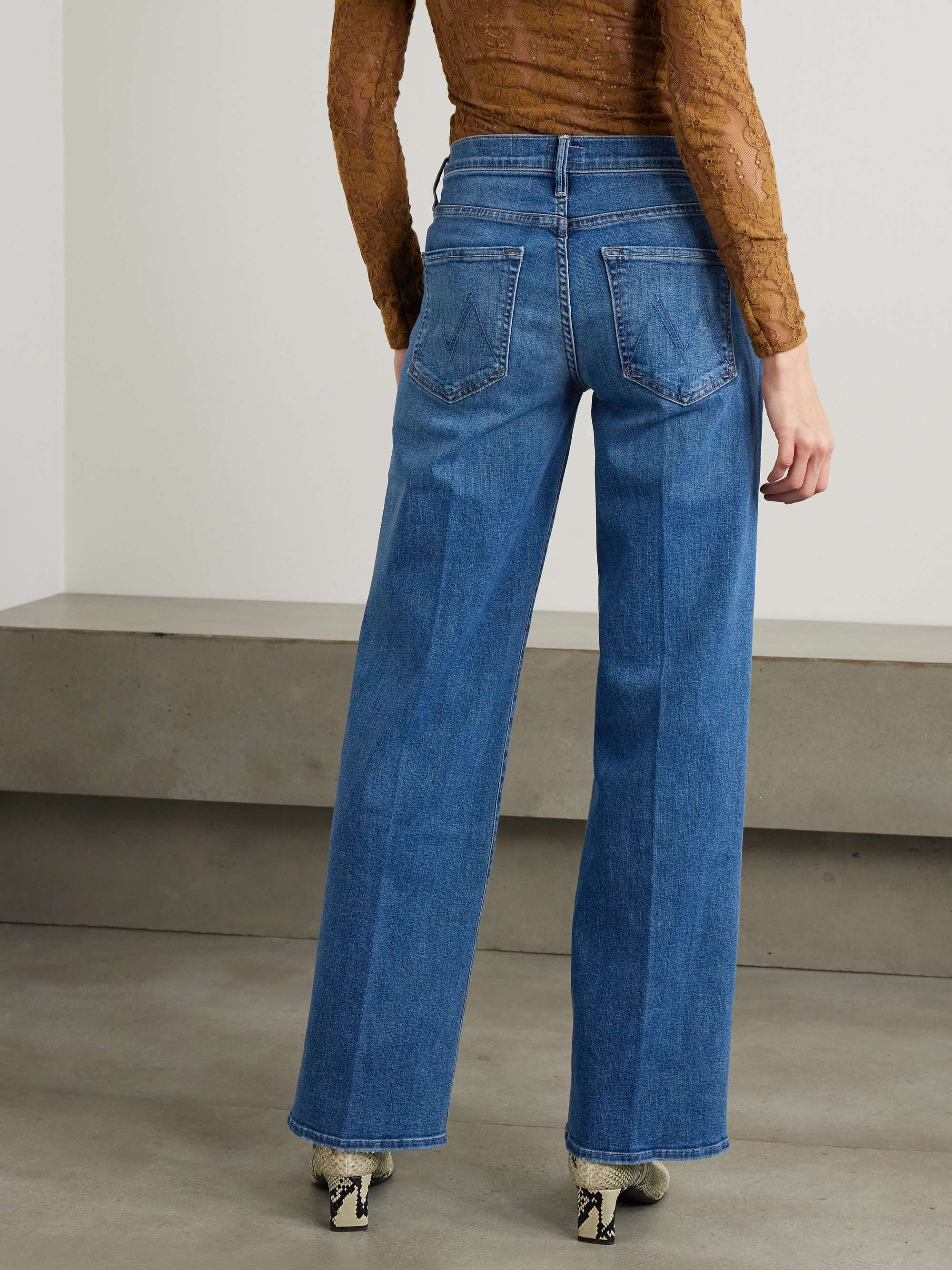 The Maven Sneak mid-rise straight-leg jeans view