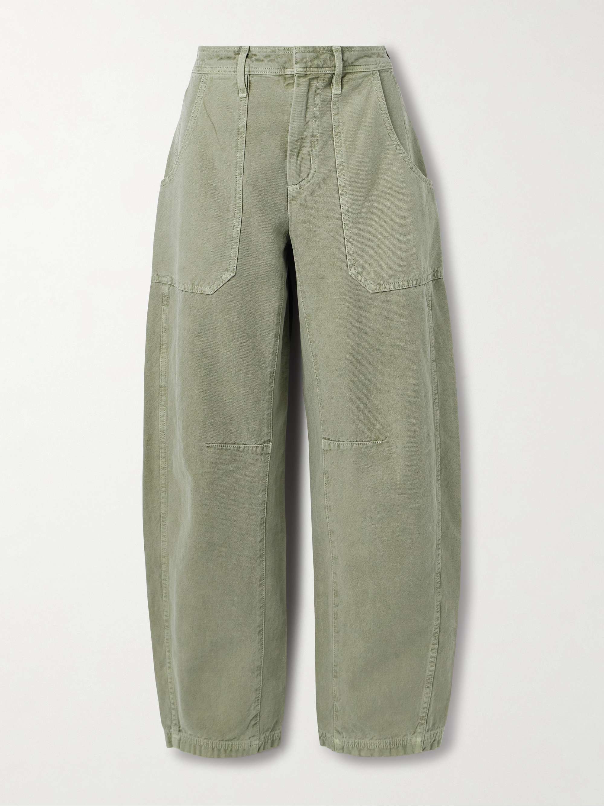 Rookie mid-rise barrel-leg cargo jeans view