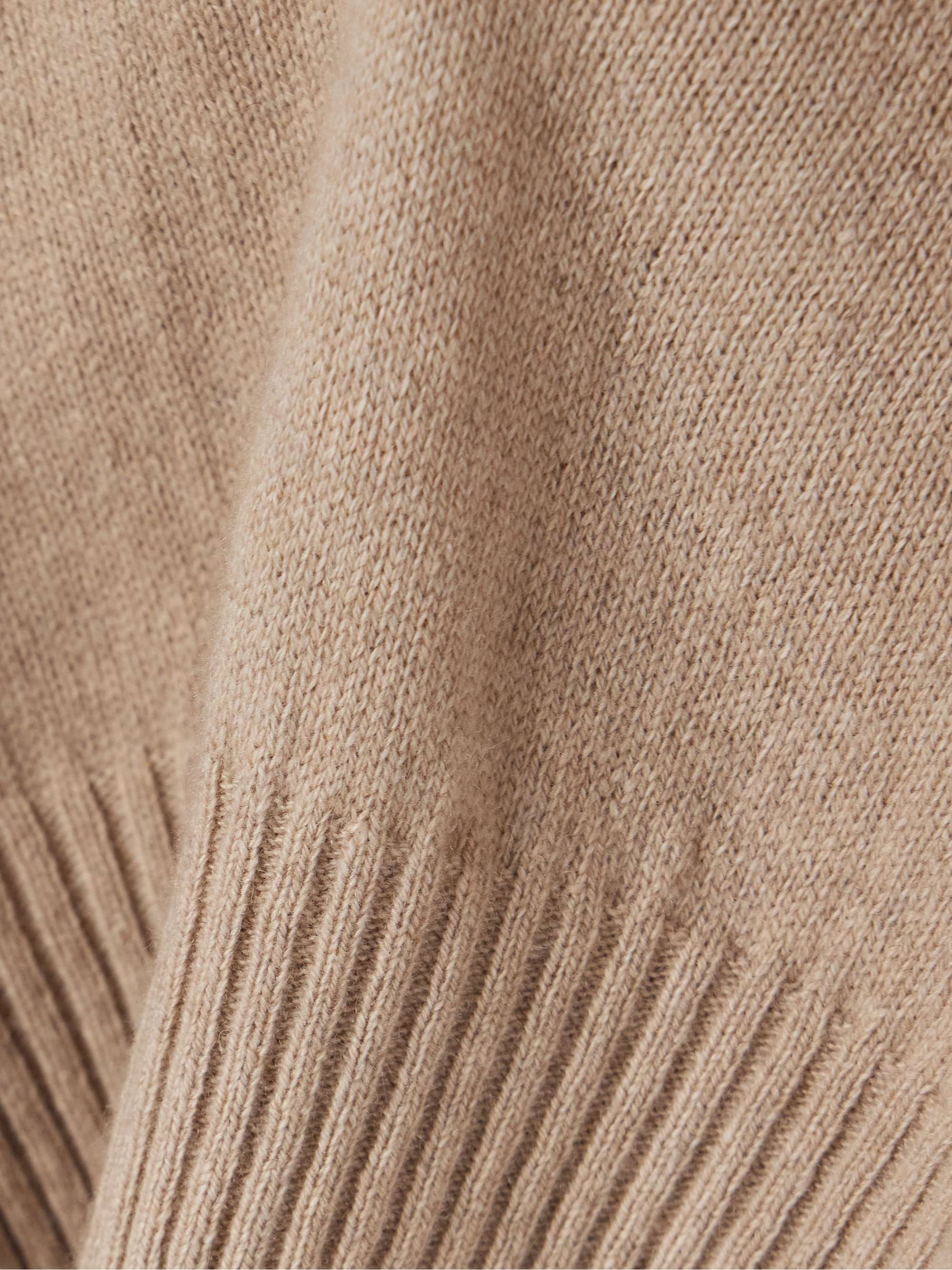Jeanne ribbed-knit cashmere and wool-blend polo sweater view