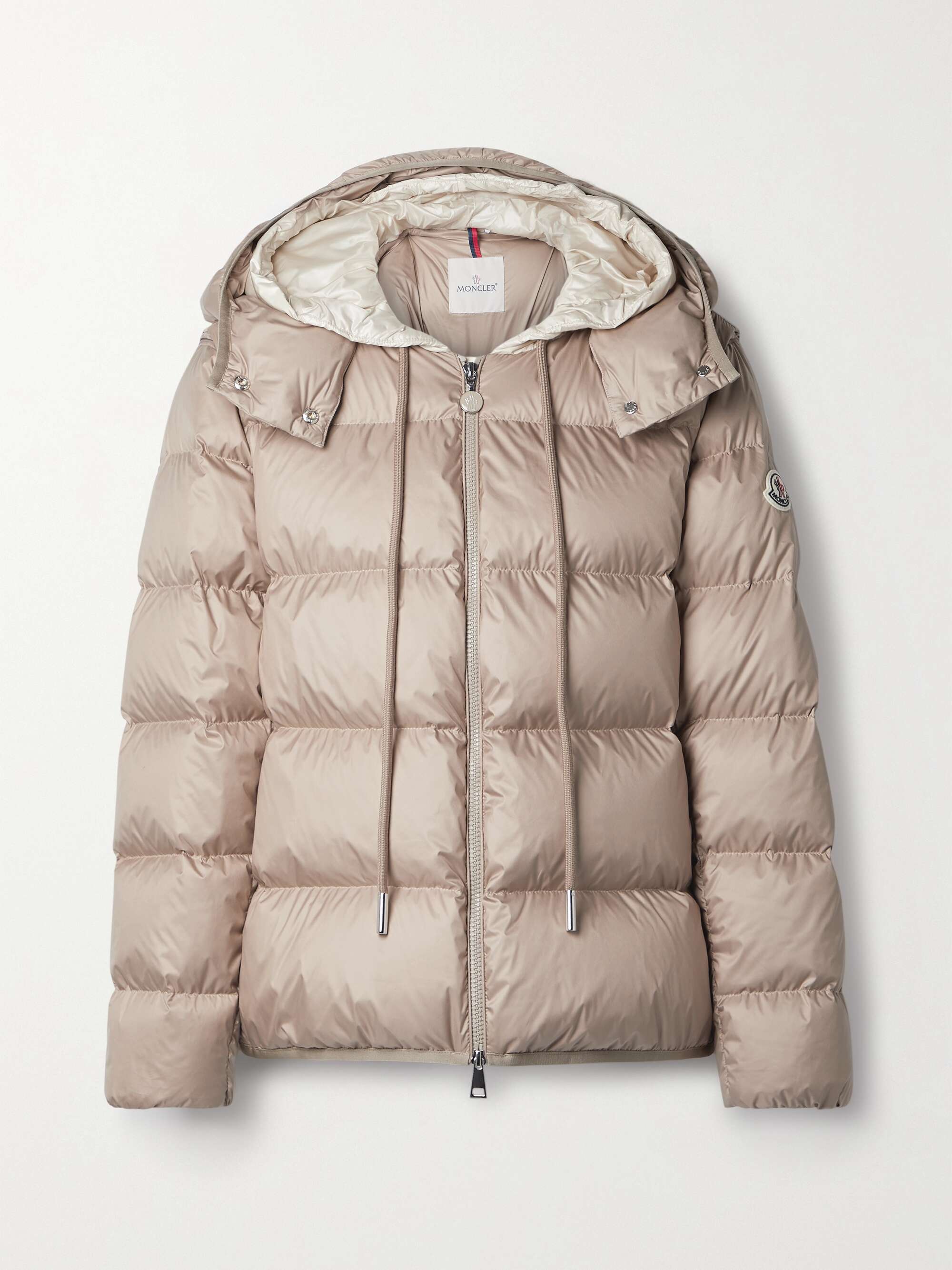 Dronieres hooded convertible quilted shell down jacket view