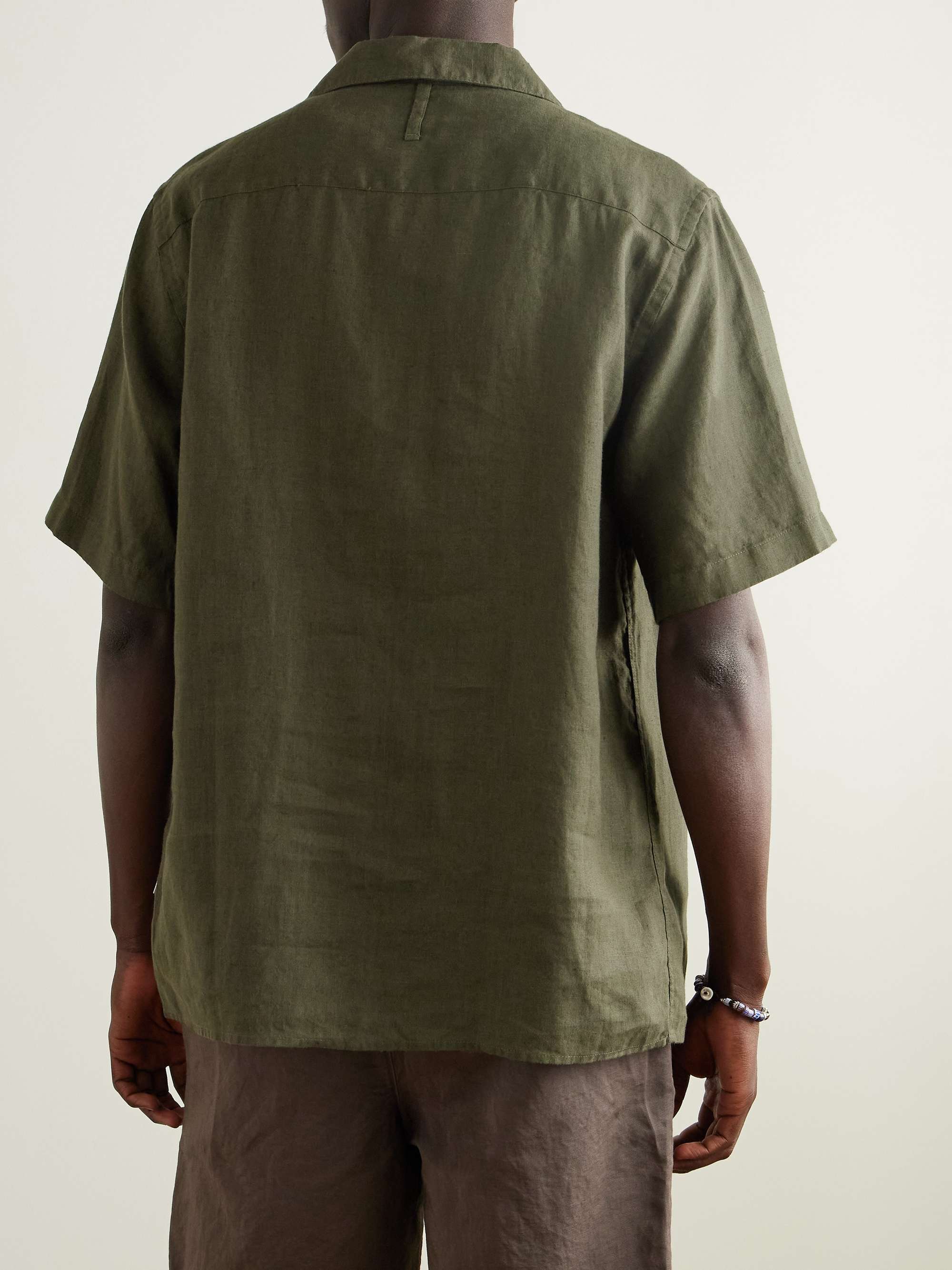 Julio 5708 Camp-Collar Linen Shirt view