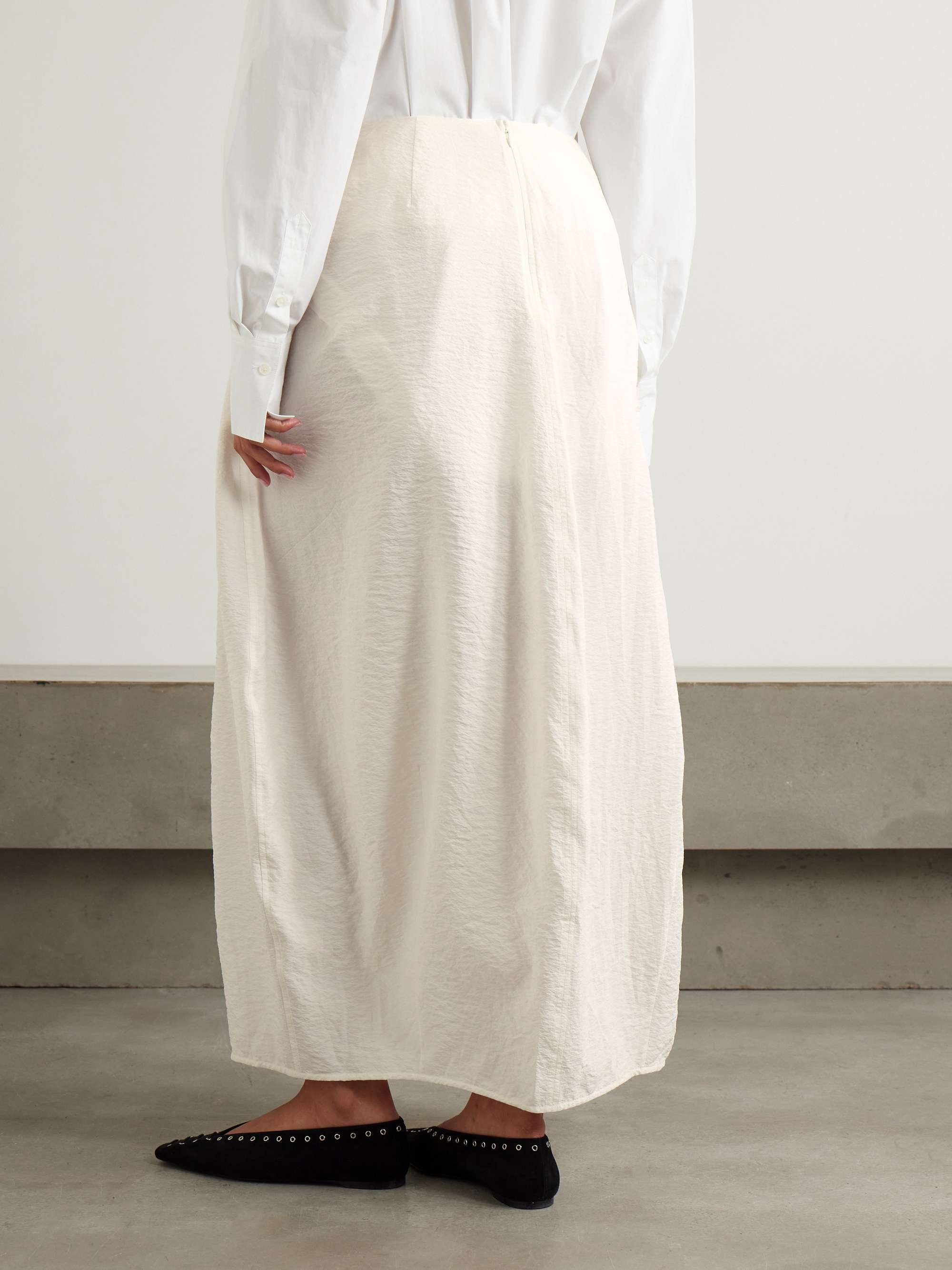 Parachute silk-blend maxi skirt view