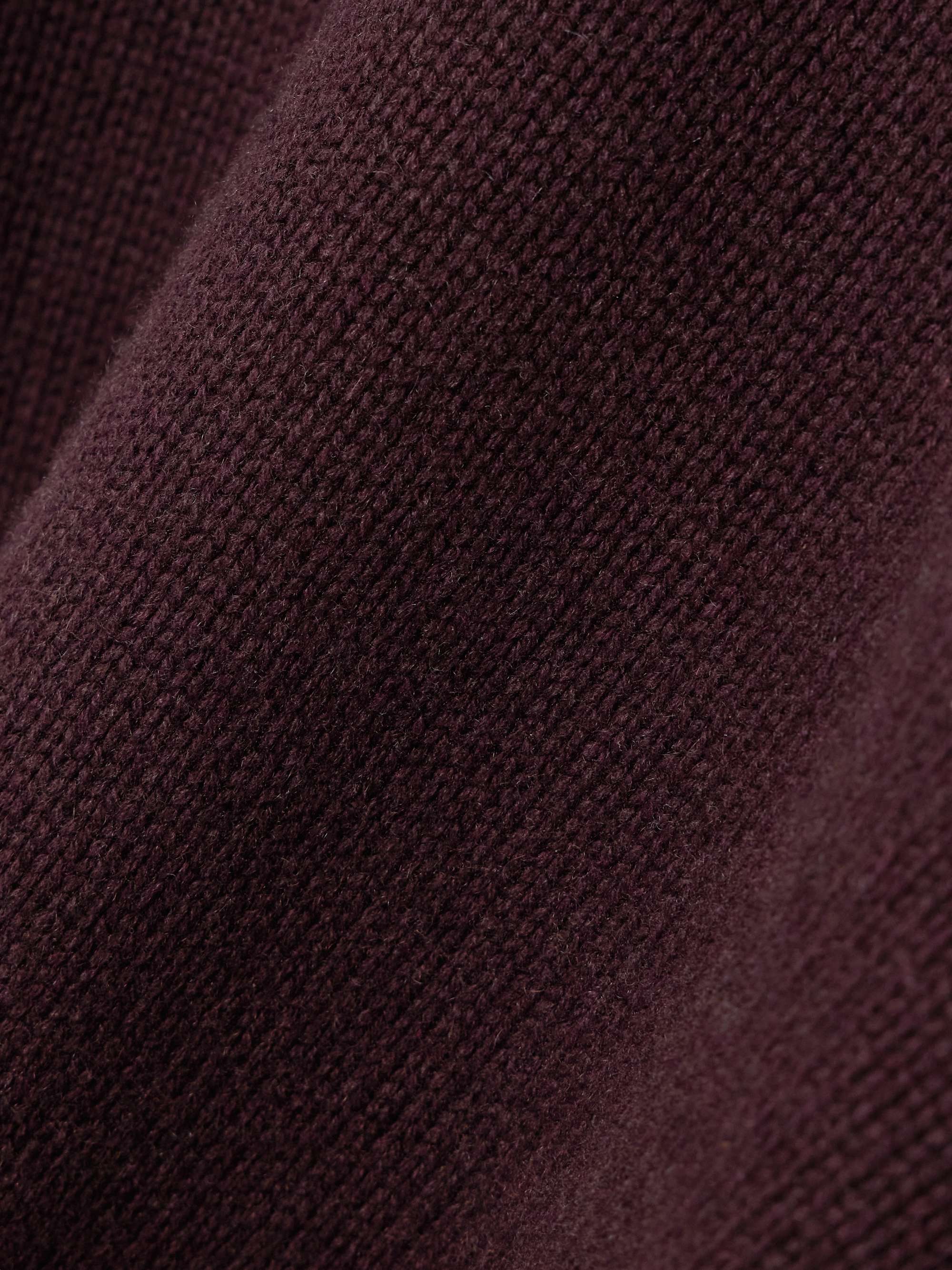 Swing recycled-cashmere and organic cotton-blend turtleneck sweater view