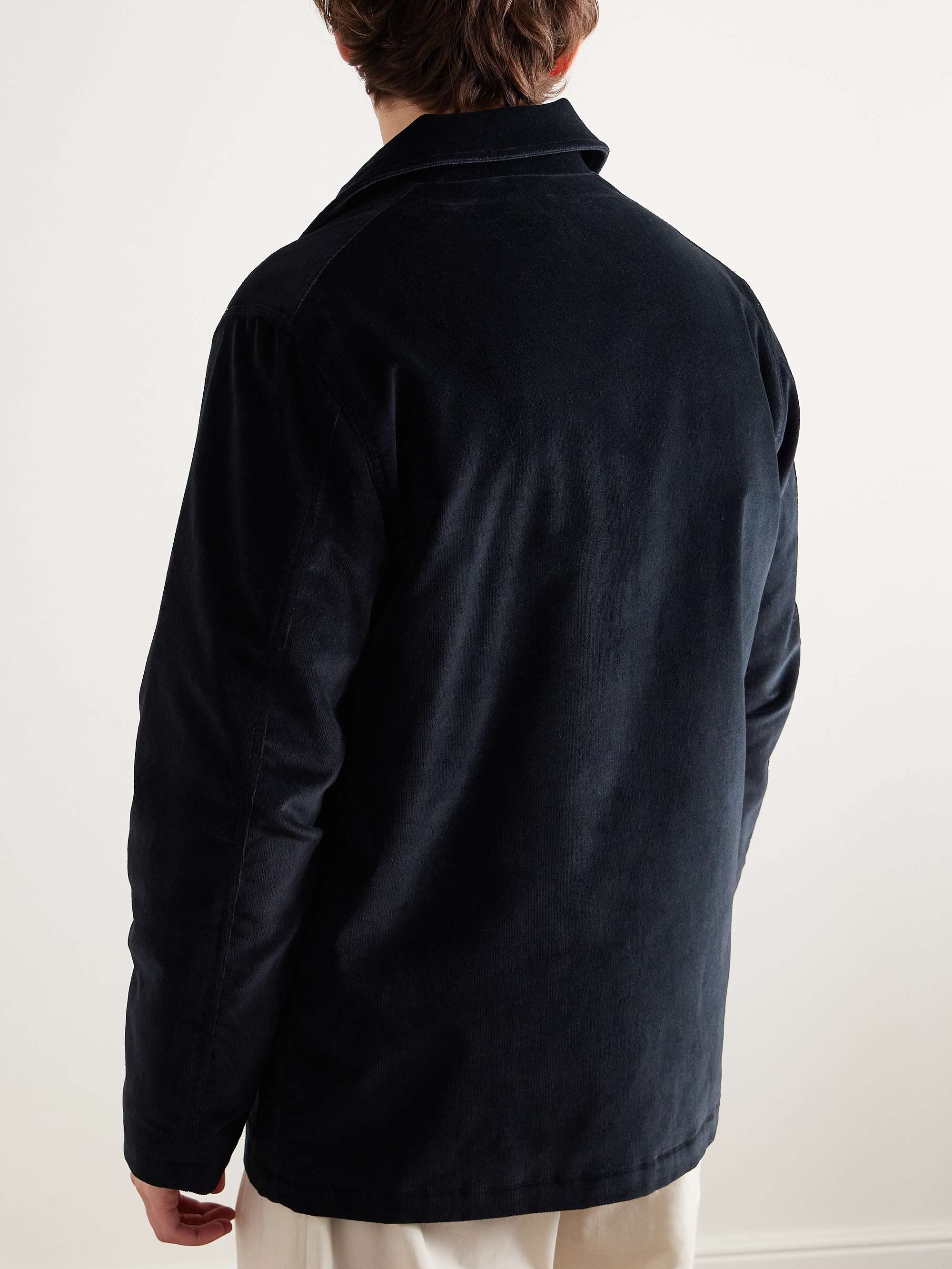 Cotton-Blend Velvet Chore Jacket view