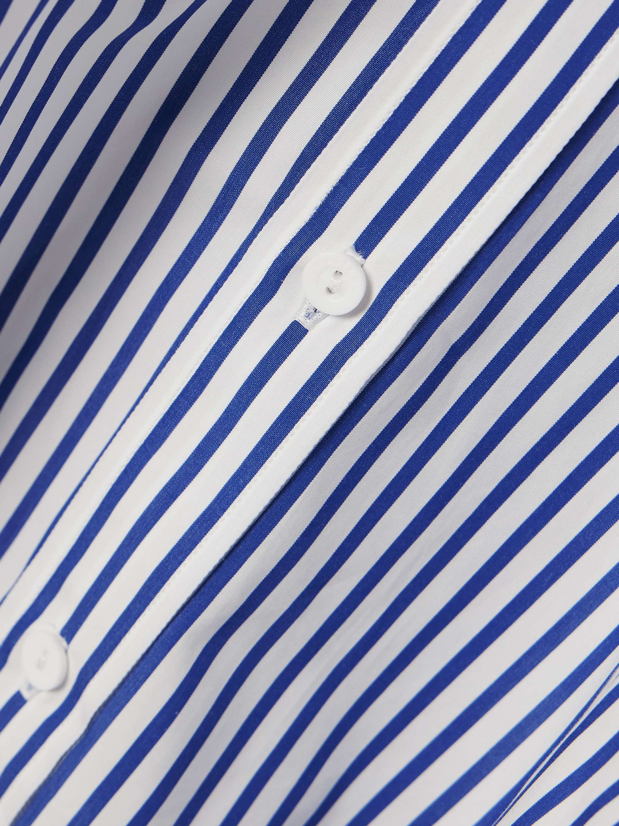 + NET SUSTAIN striped organic cotton-poplin shirt view
