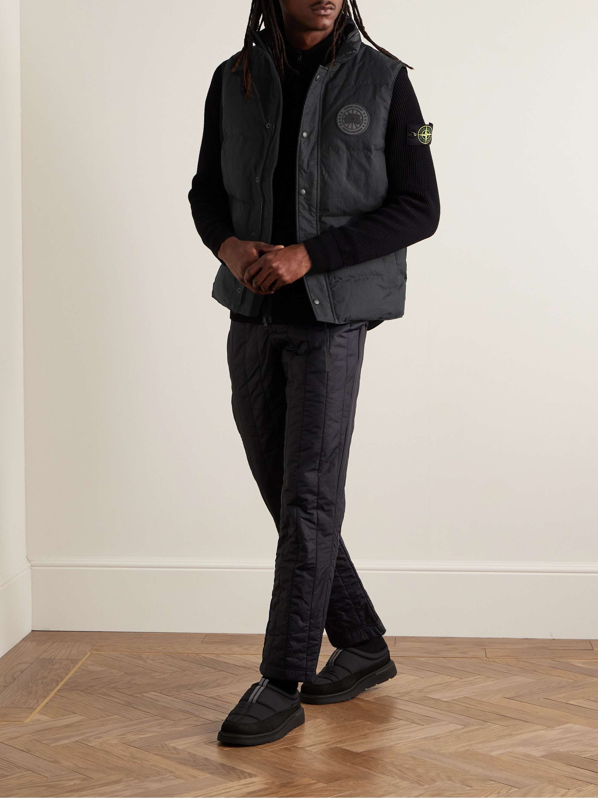 Black Label Garson Quilted Cotton-Blend Enduraluxe® Down Gilet view