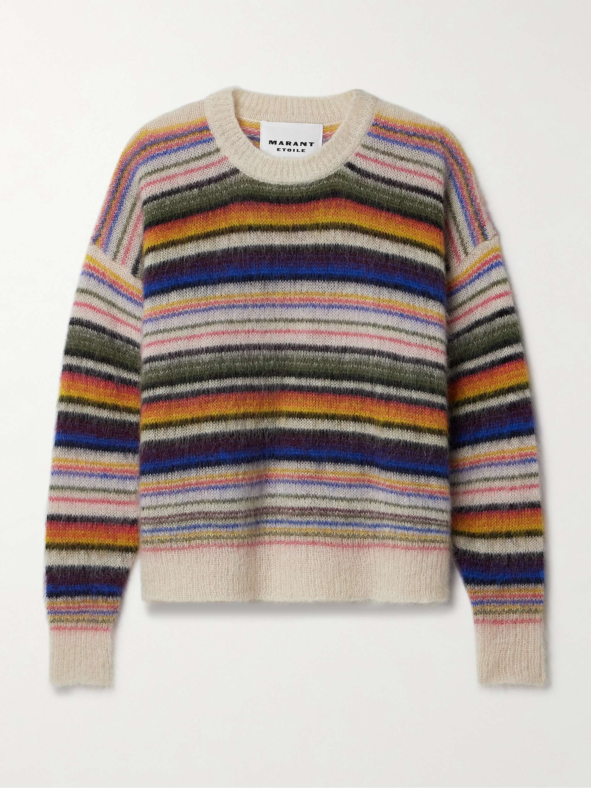 Drussell striped mohair-blend sweater view