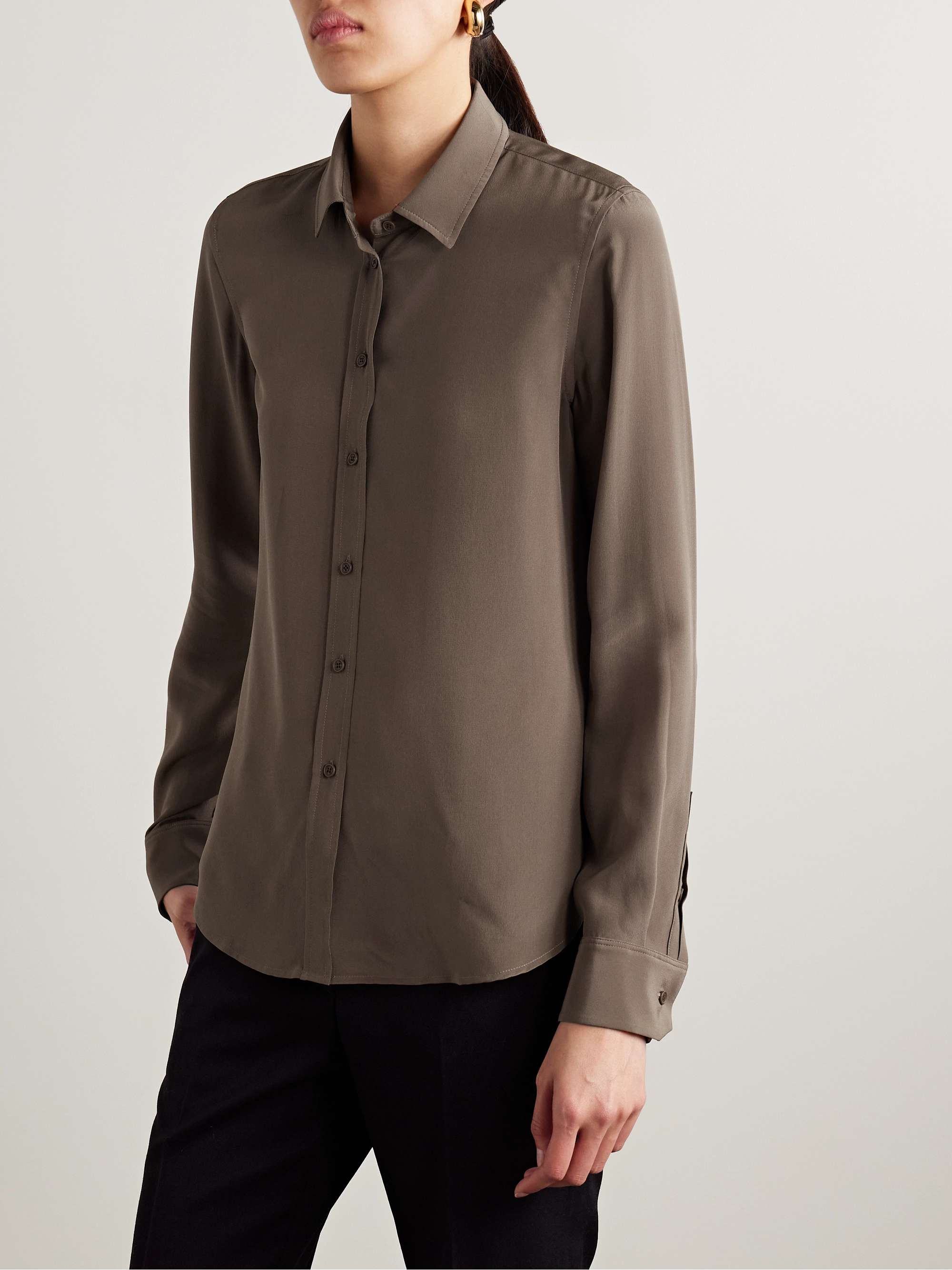 Gaia silk crepe de chine shirt view