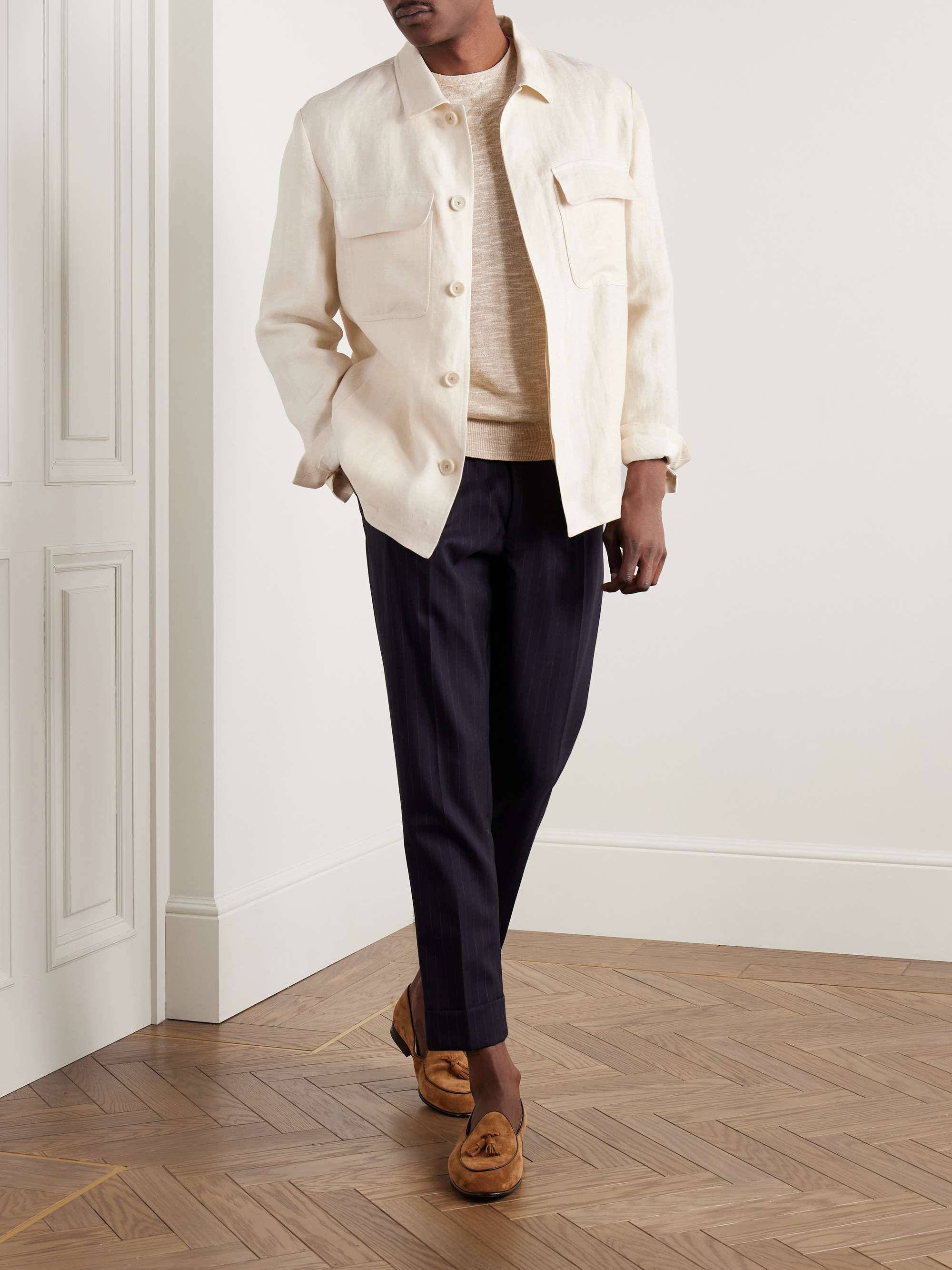 Ansel Herringbone Linen Jacket view
