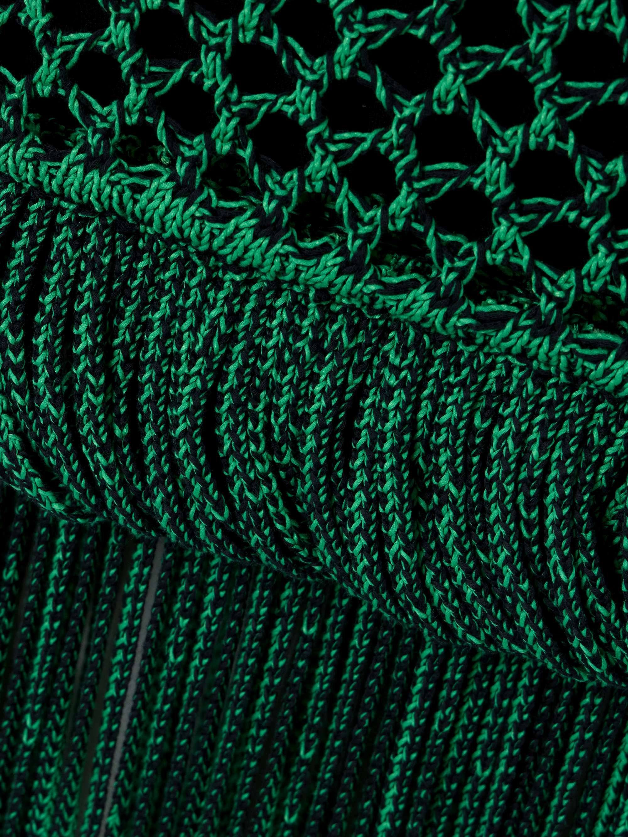 + The Vanguard Medusa open-back crocheted cotton-blend dress view