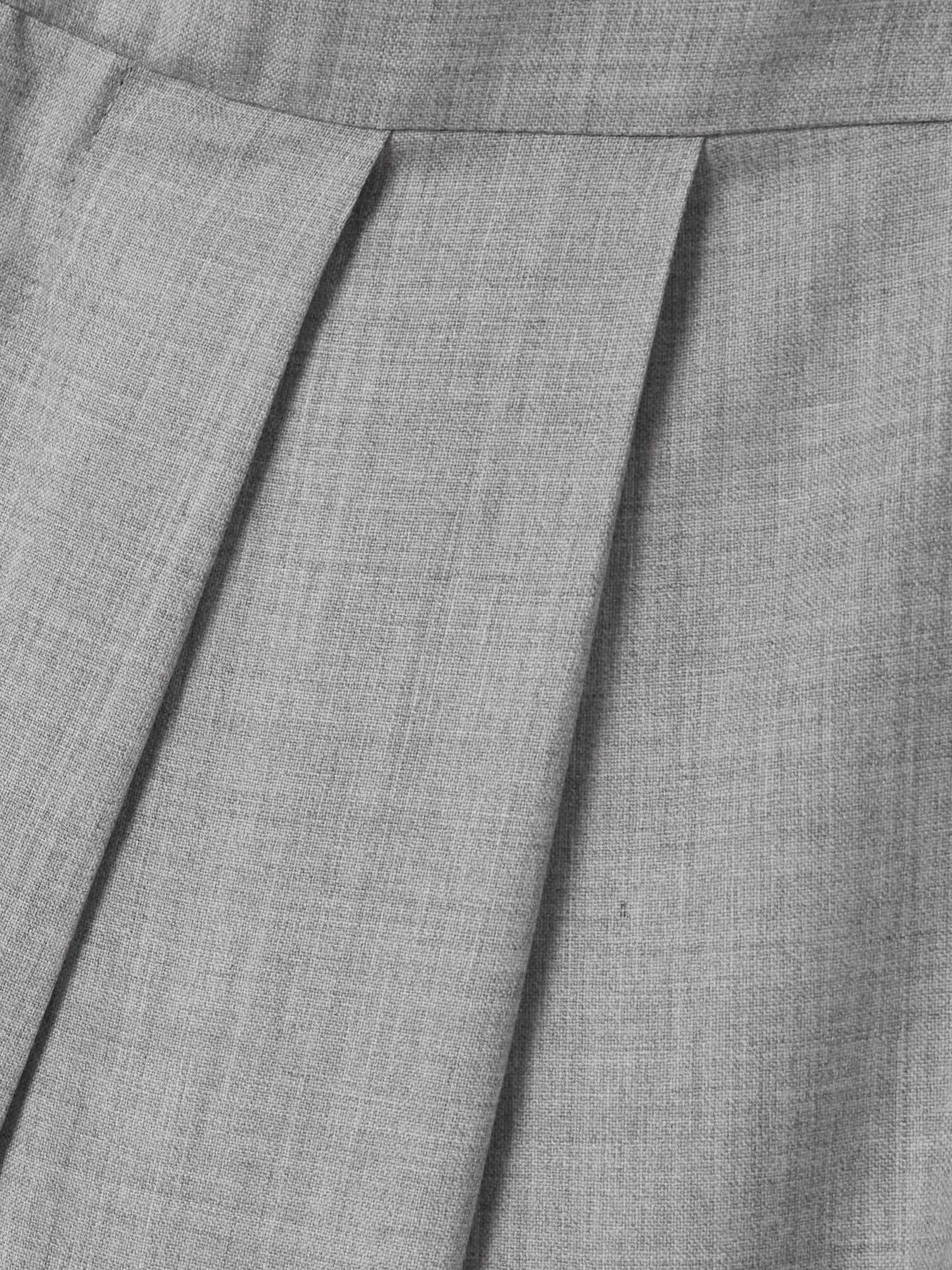Lauren pleated wool wide-leg pants view
