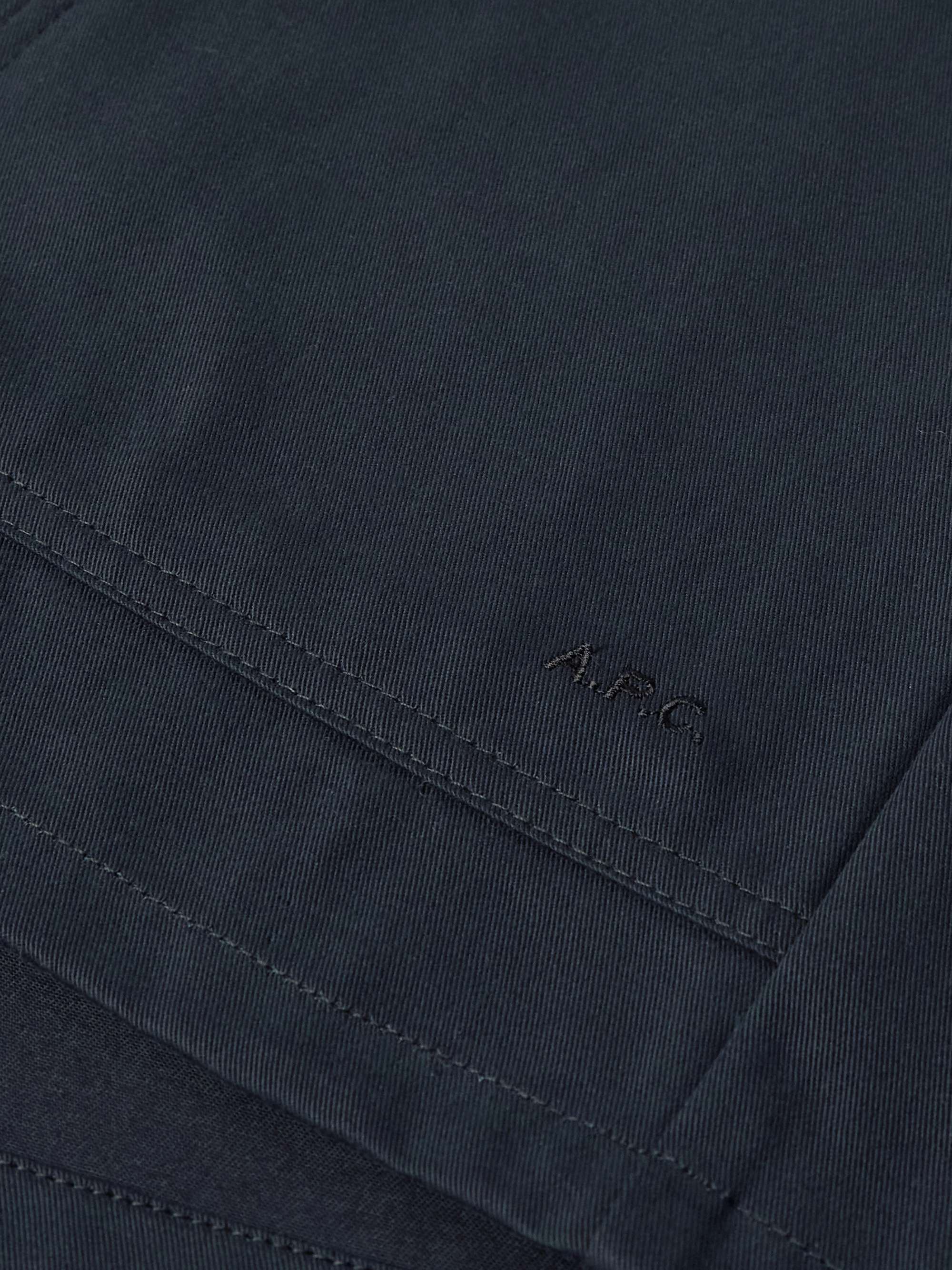 Kerlouan Logo-Embroidered Cotton-Twill Overshirt view